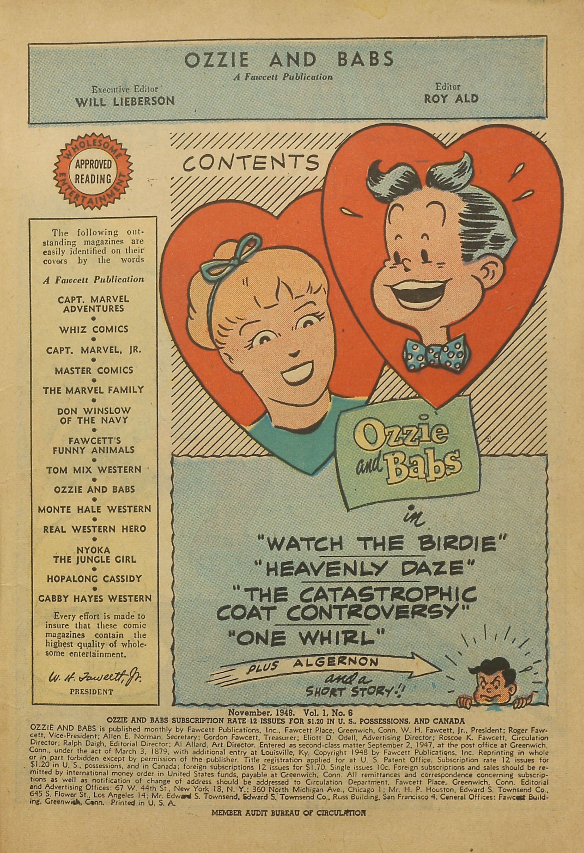 Read online Ozzie And Babs comic -  Issue #6 - 3