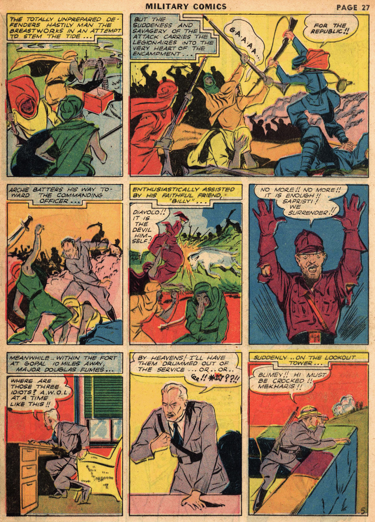 Read online Military Comics comic -  Issue #1 - 29