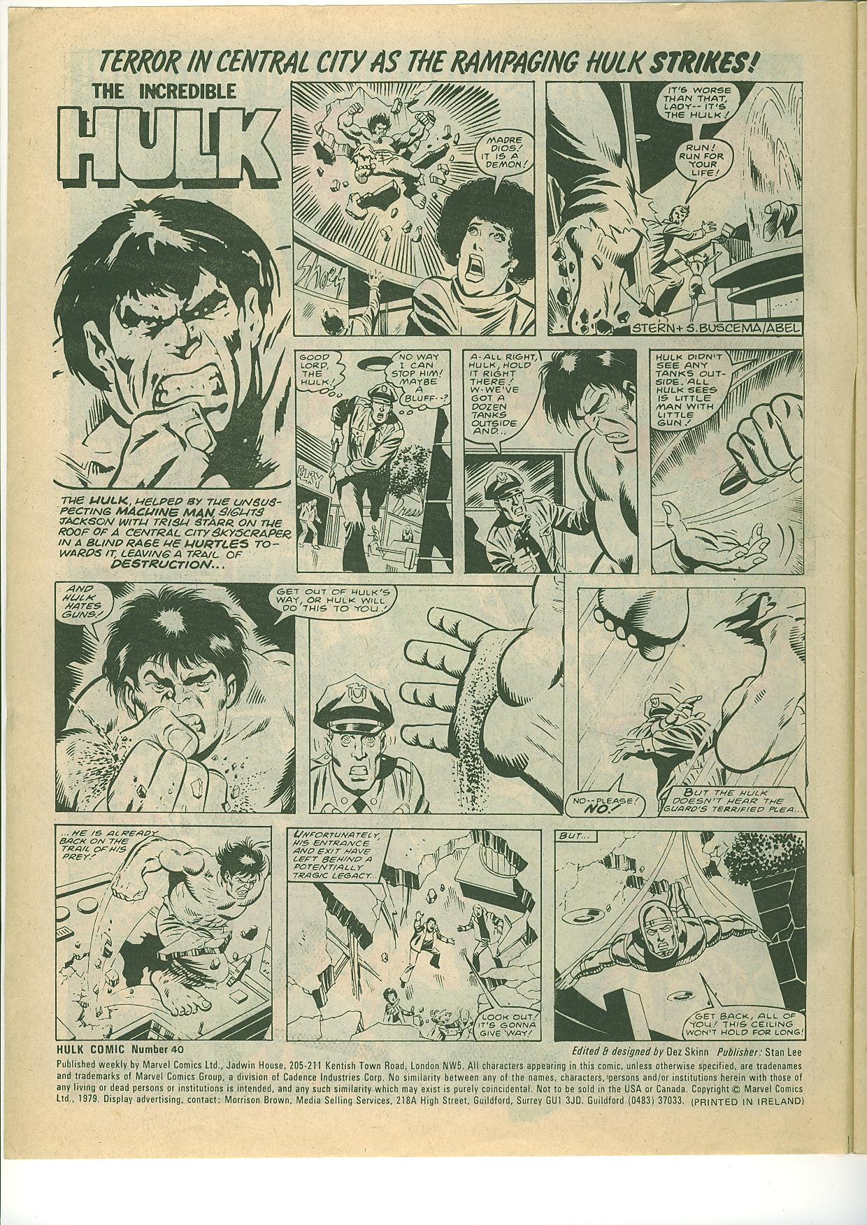 Read online Hulk Comic comic -  Issue #40 - 2