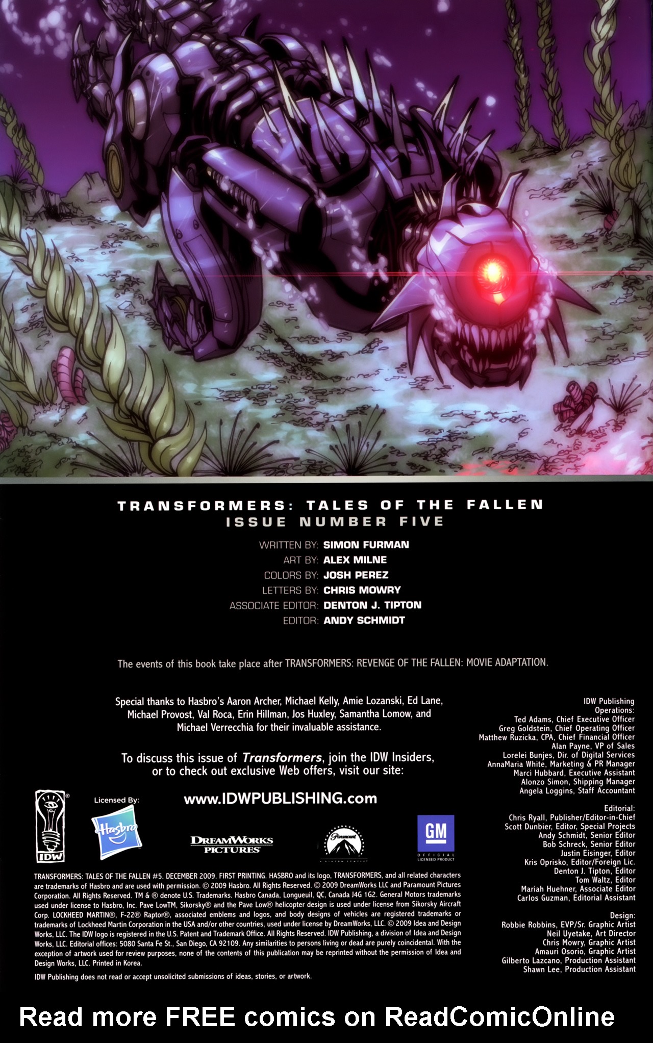 Read online Transformers: Tales of The Fallen comic -  Issue #5 - 2