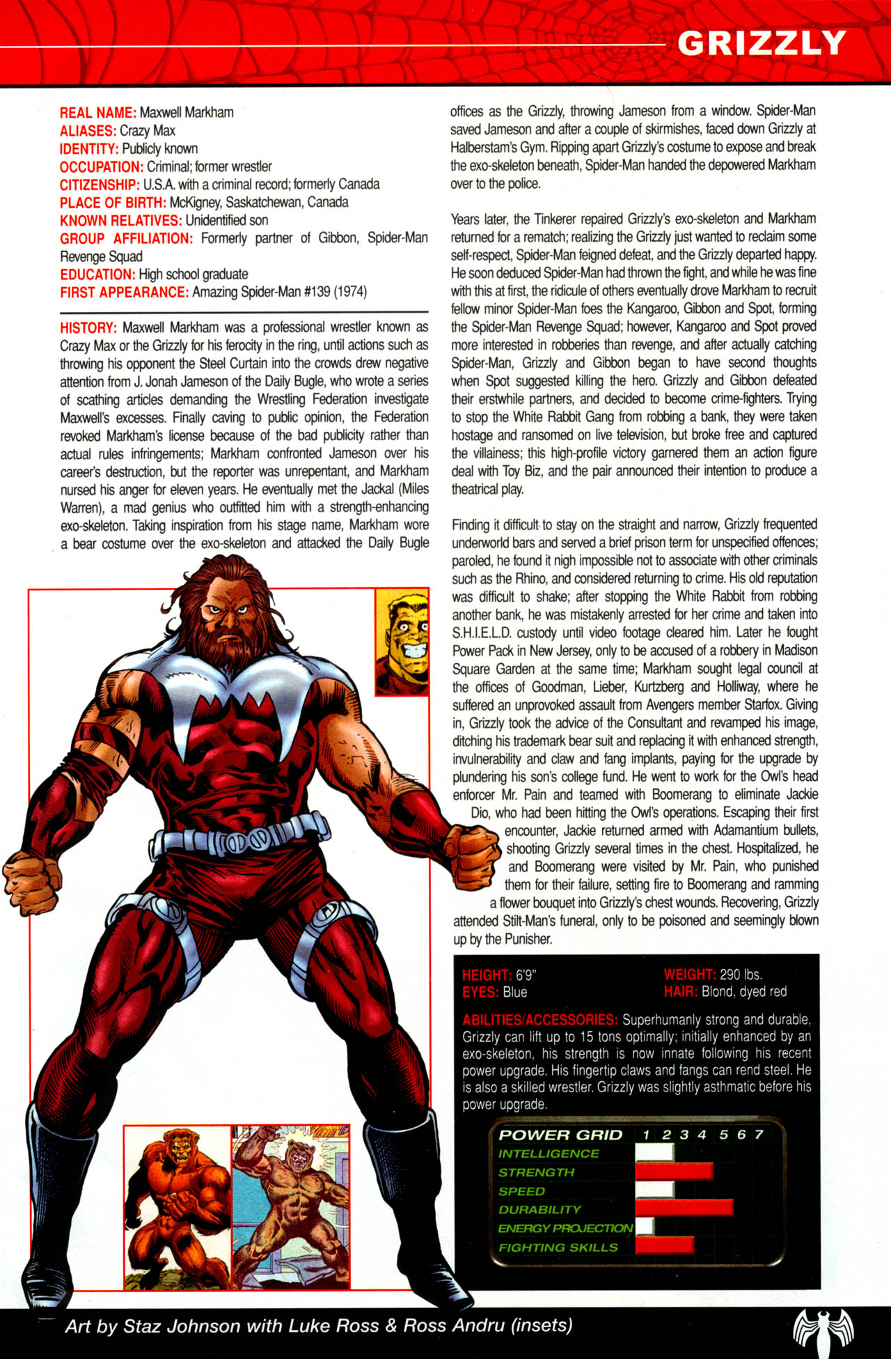Read online The Official Handbook of the Marvel Universe: Spider-Man: Back In Black Handbook comic -  Issue # Full - 11