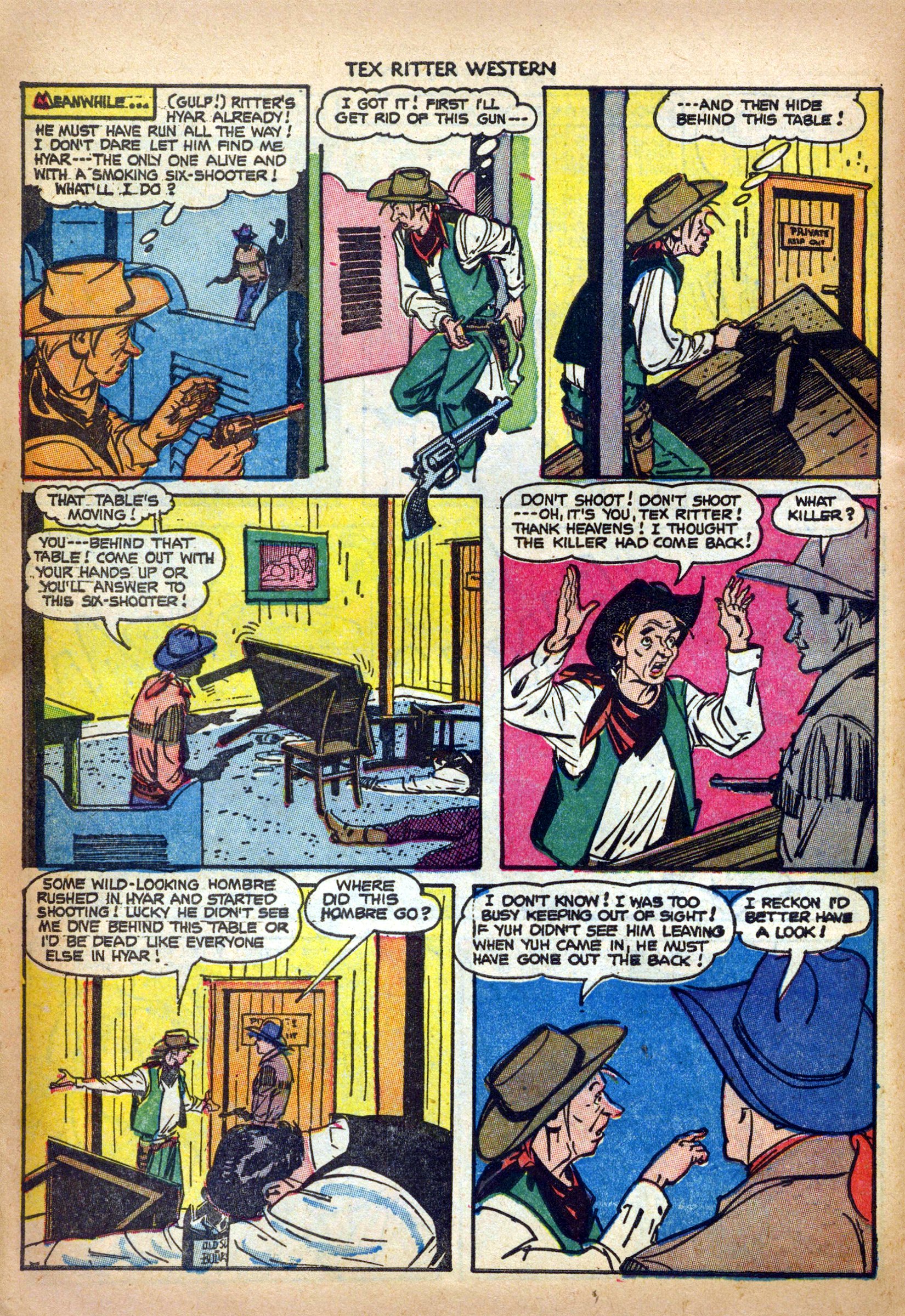 Read online Tex Ritter Western comic -  Issue #19 - 10