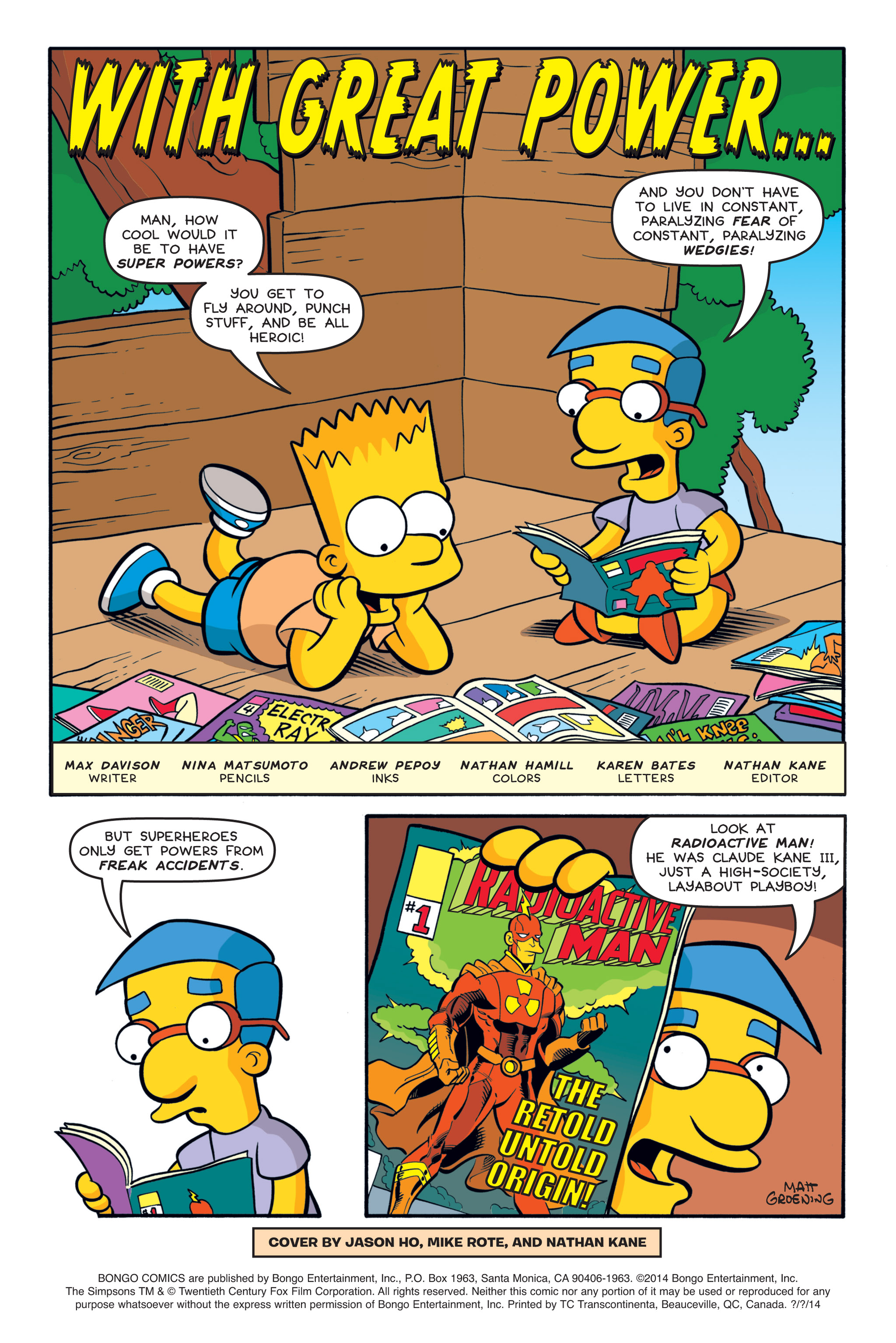 Read online Bongo Comics Free-For-All! comic -  Issue #2014 - 3
