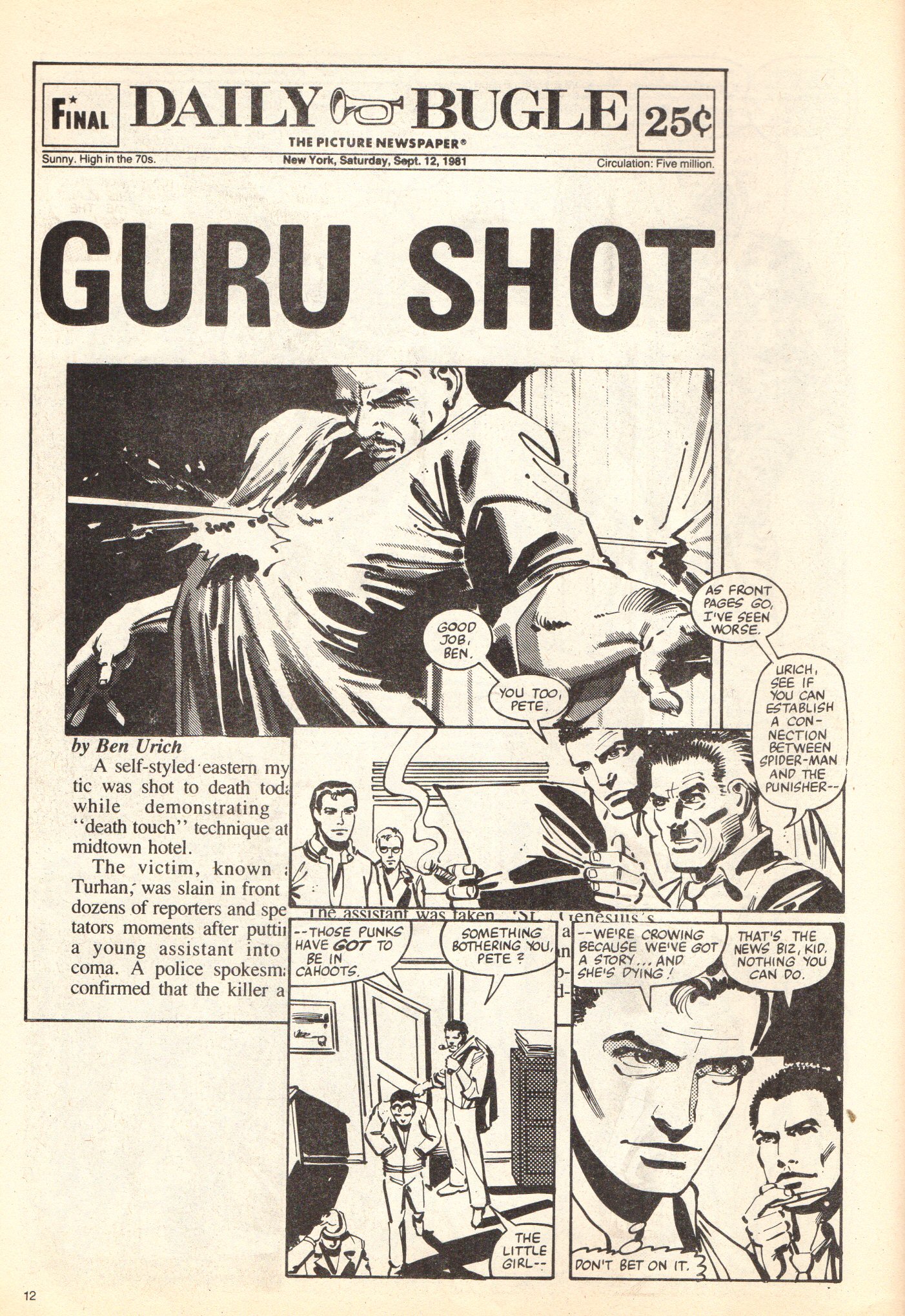 Read online Spider-Man Special comic -  Issue #1982W - 12