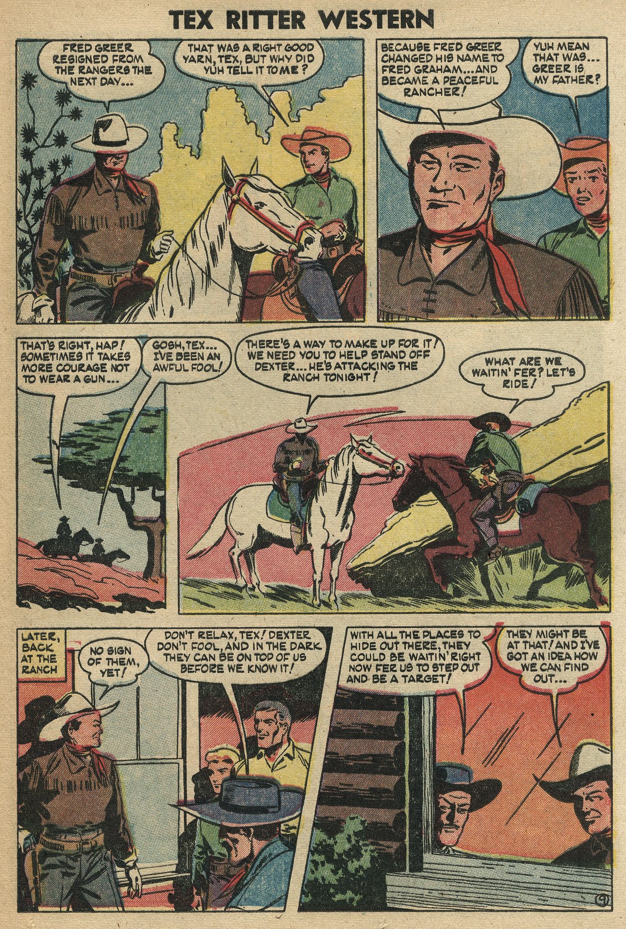 Read online Tex Ritter Western comic -  Issue #21 - 25
