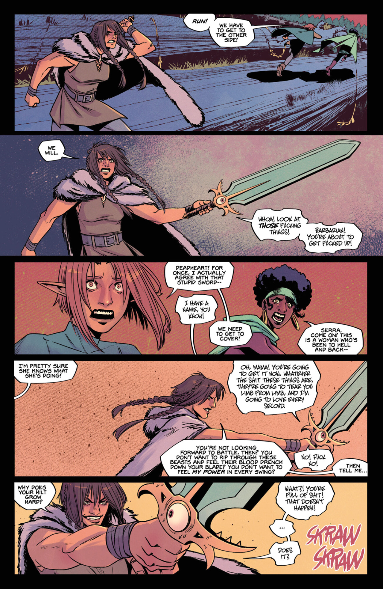 Read online Queen of Swords: A Barbaric Story comic -  Issue #2 - 7