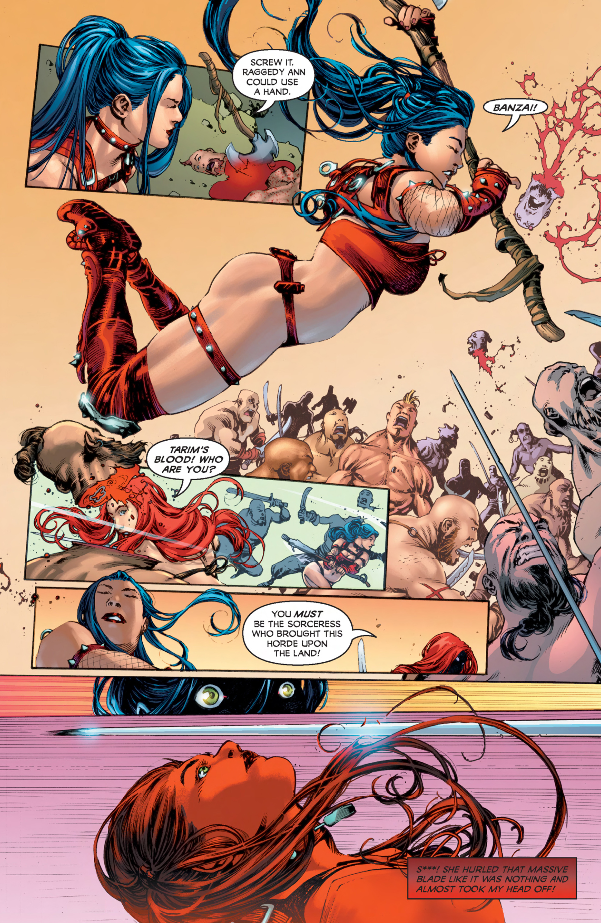 Read online Notti and Nyce Red Sonja Vampirella comic -  Issue # Full - 9