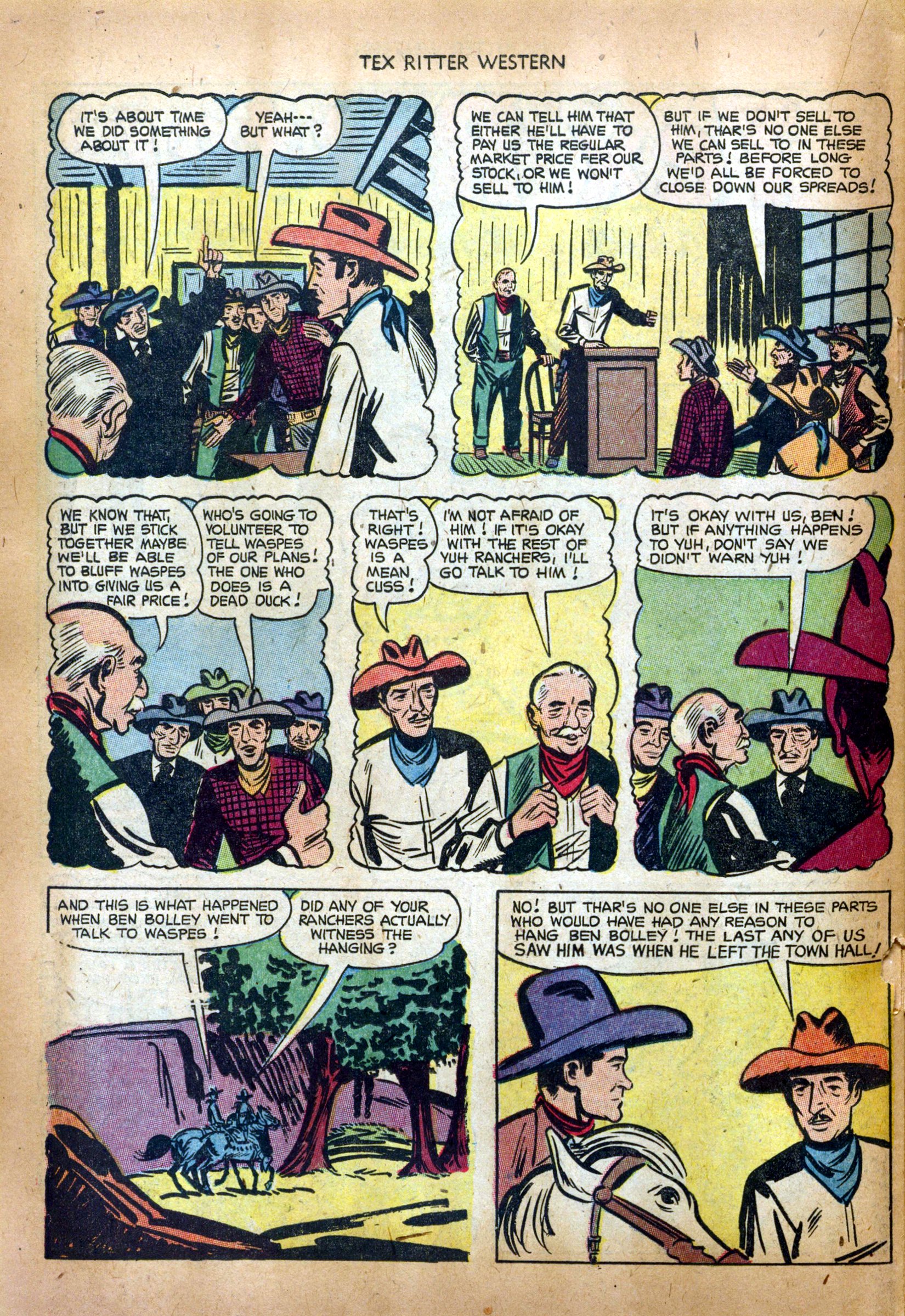 Read online Tex Ritter Western comic -  Issue #17 - 22