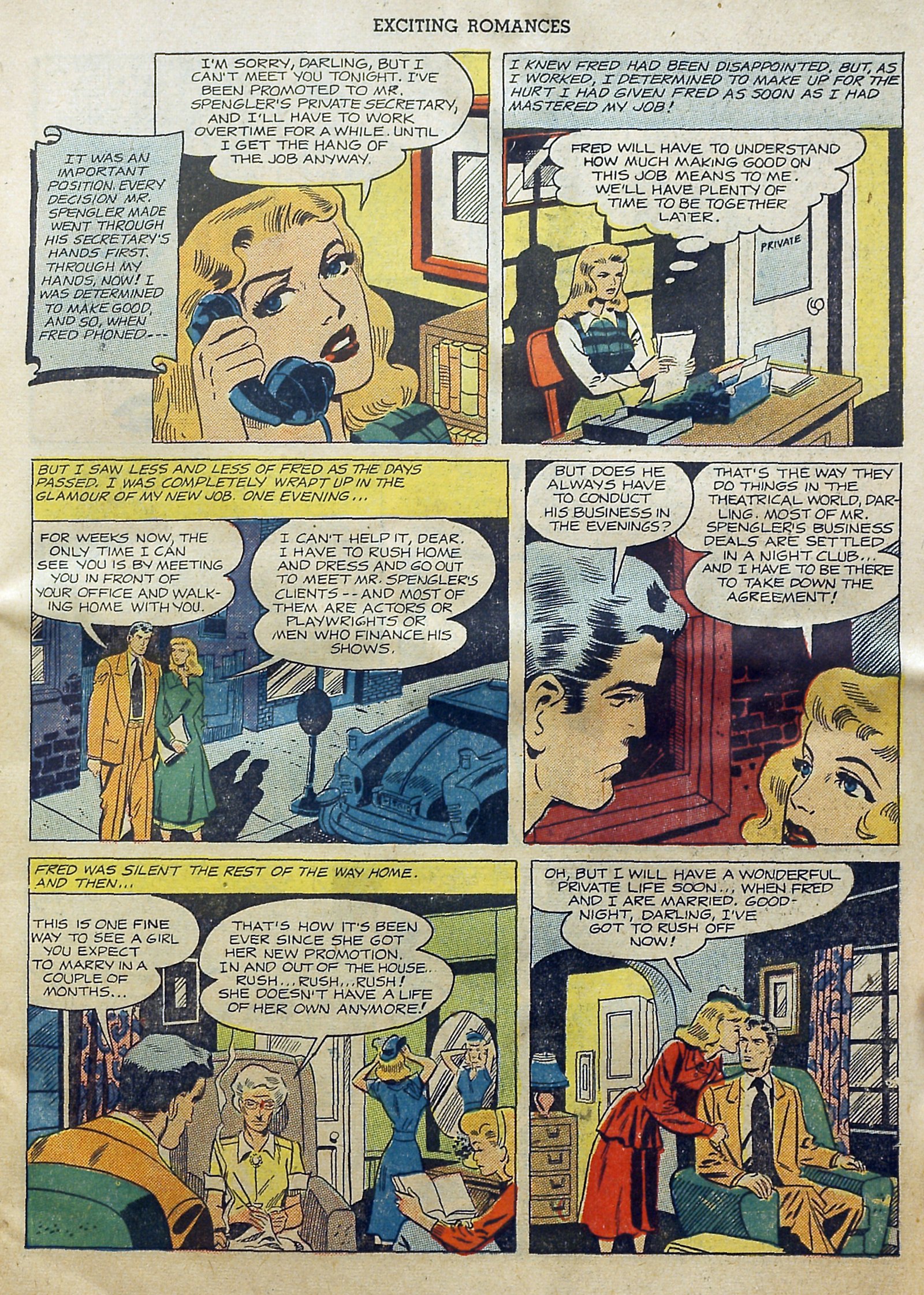 Read online Exciting Romances comic -  Issue #3 - 7