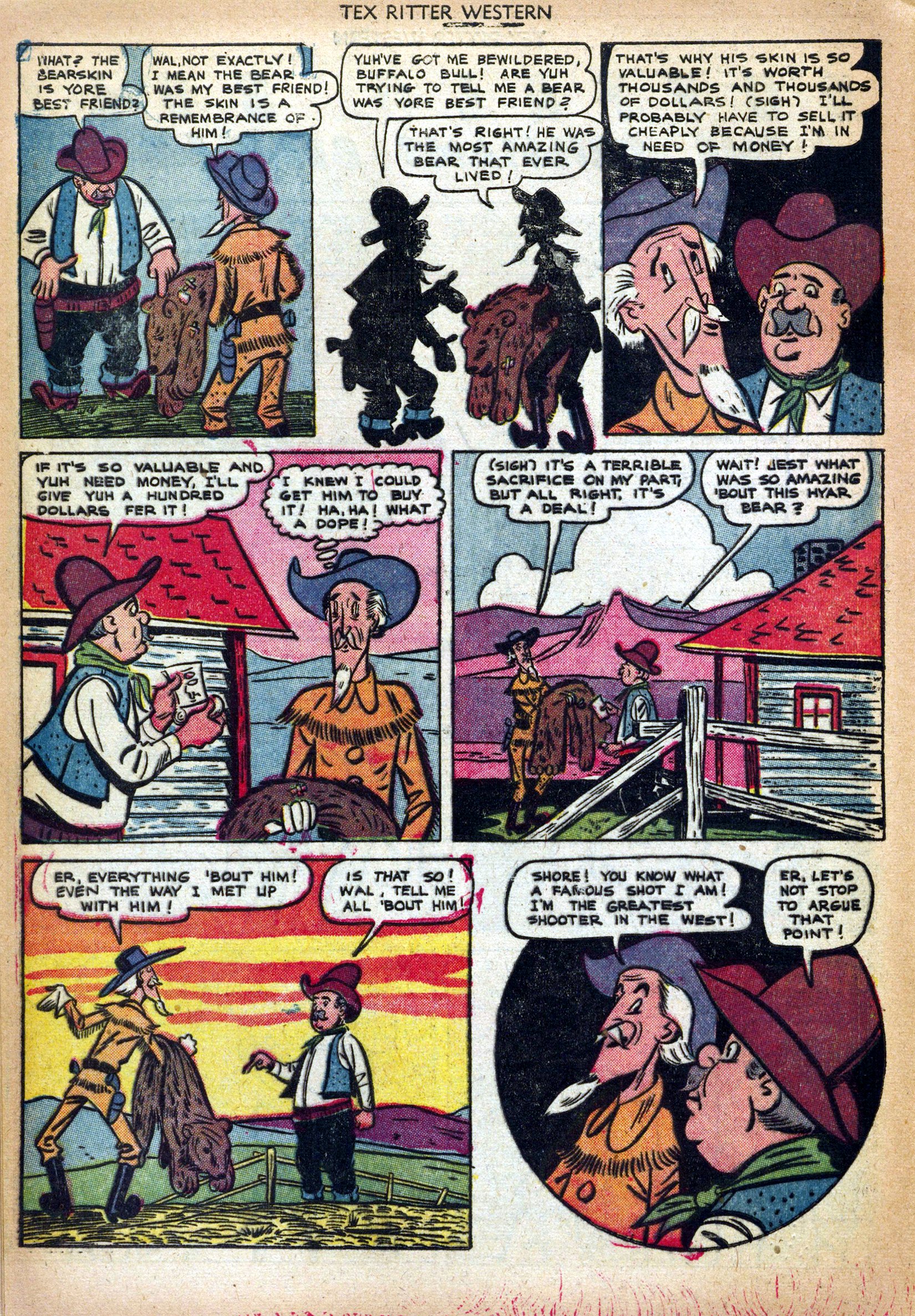 Read online Tex Ritter Western comic -  Issue #10 - 22