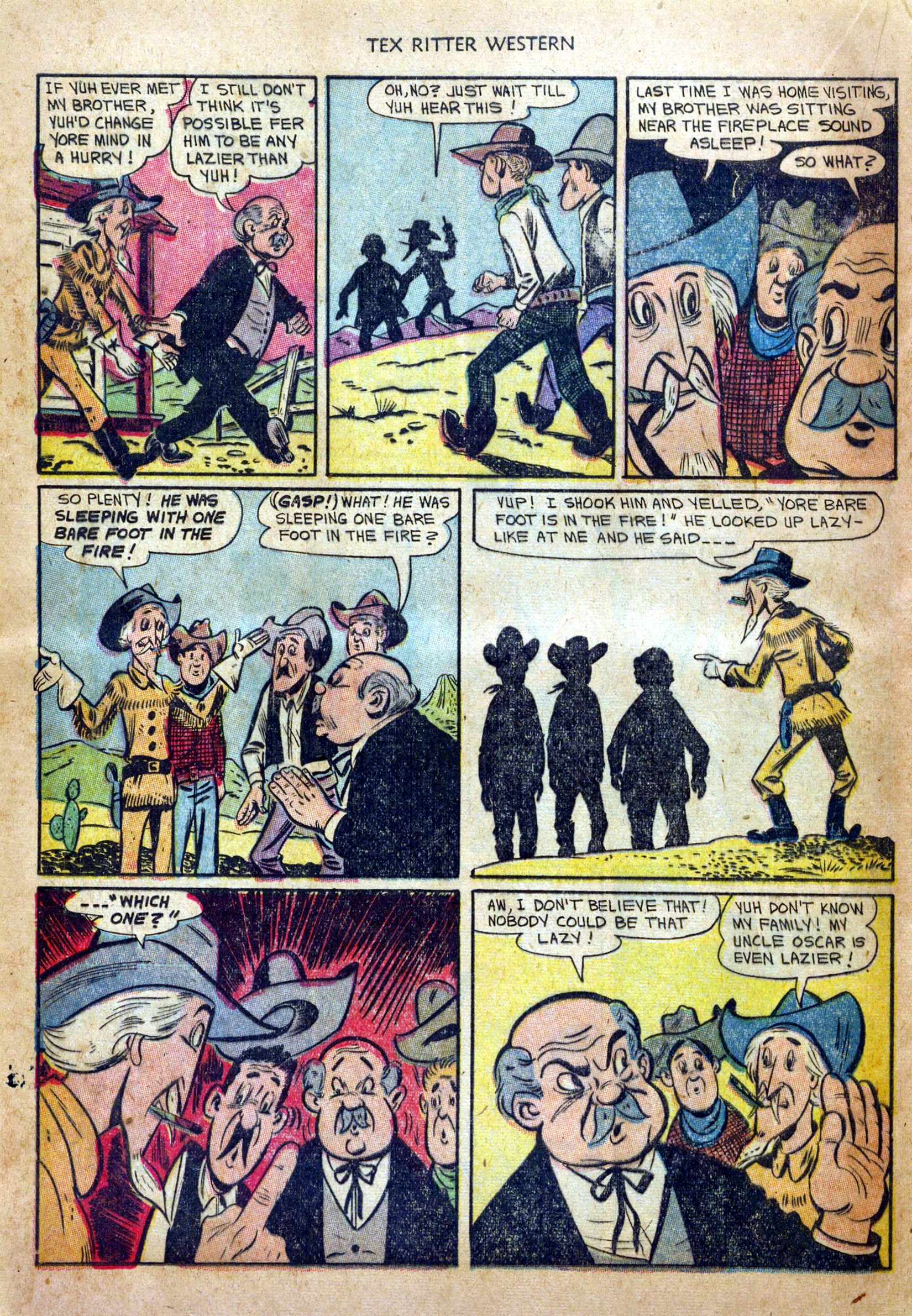 Read online Tex Ritter Western comic -  Issue #20 - 20