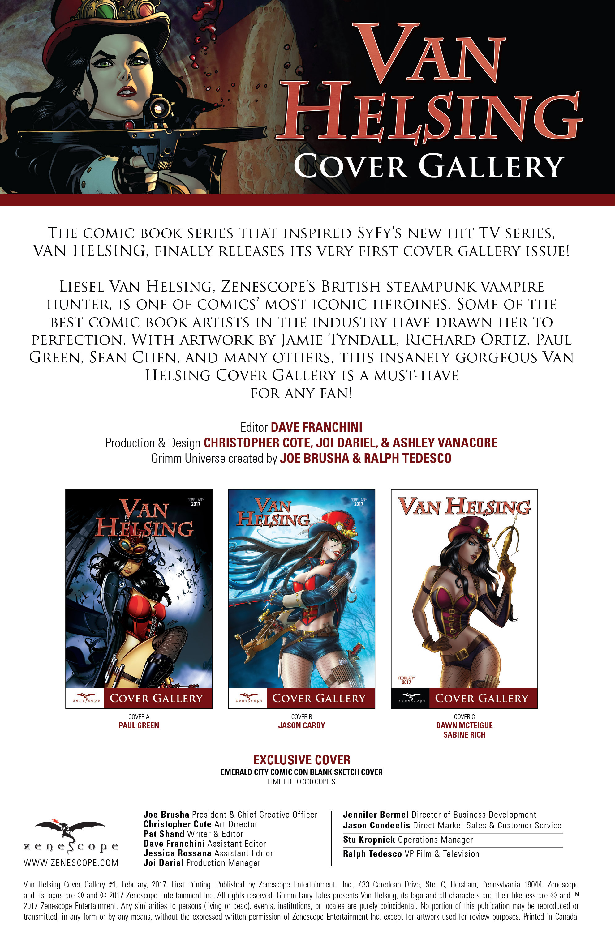 Read online Van Helsing Cover Gallery comic -  Issue # Full - 2