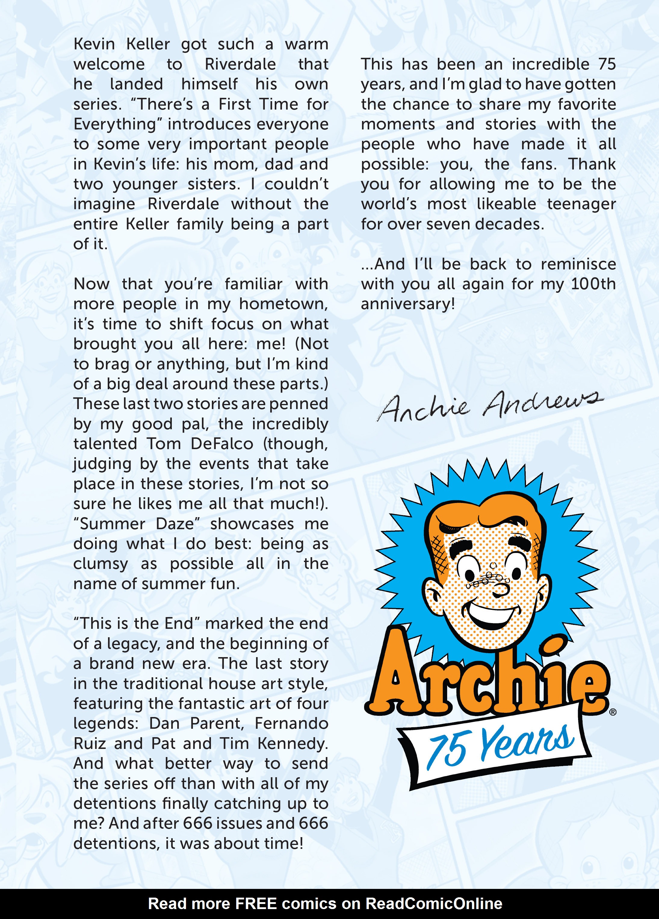 Read online Archie 75th Anniversary Digest comic -  Issue #1 - 140