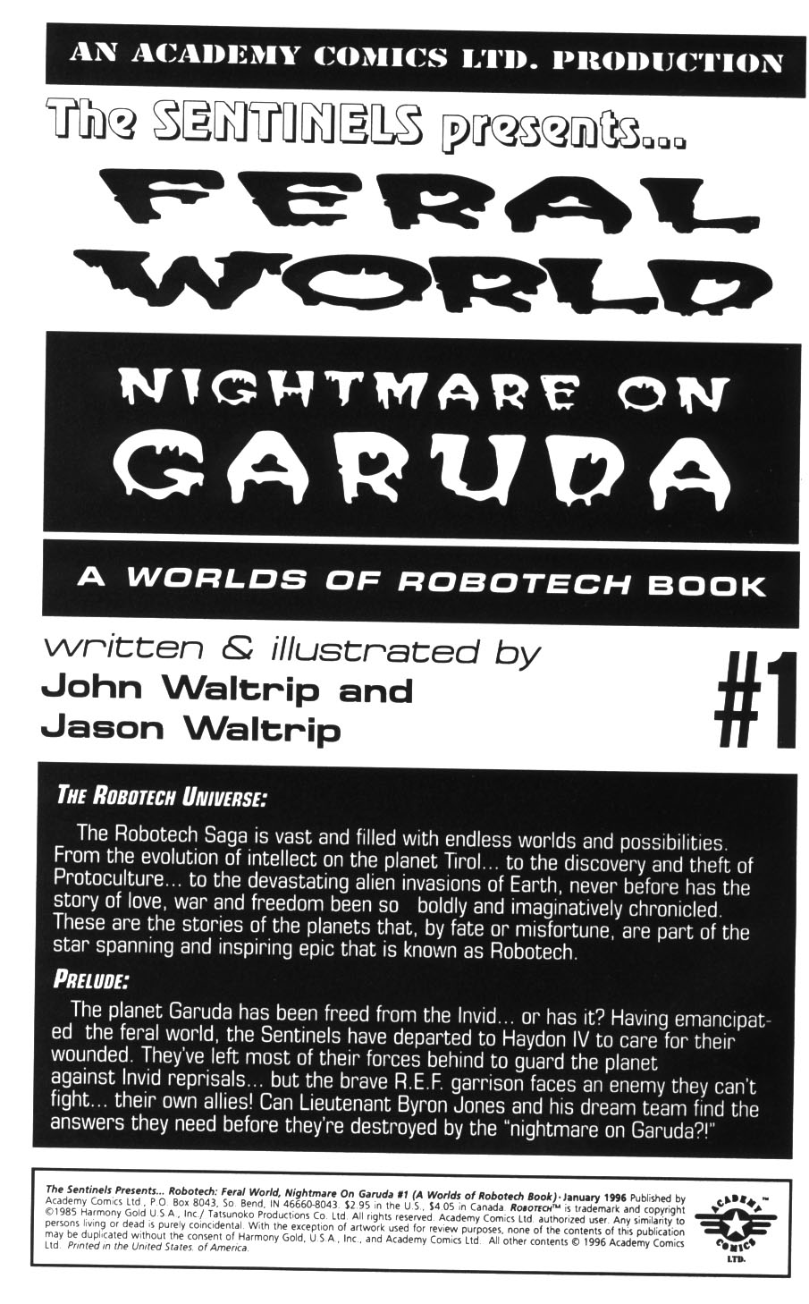 Read online Worlds of Robotech: Feral World: Nightmare on Garuda comic -  Issue # Full - 2