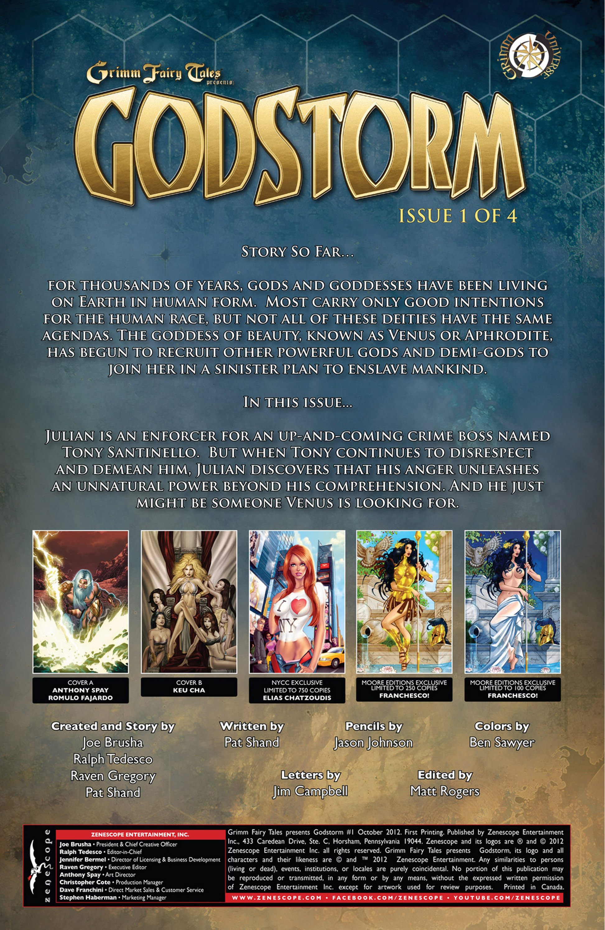 Read online Grimm Fairy Tales presents Godstorm comic -  Issue #1 - 1