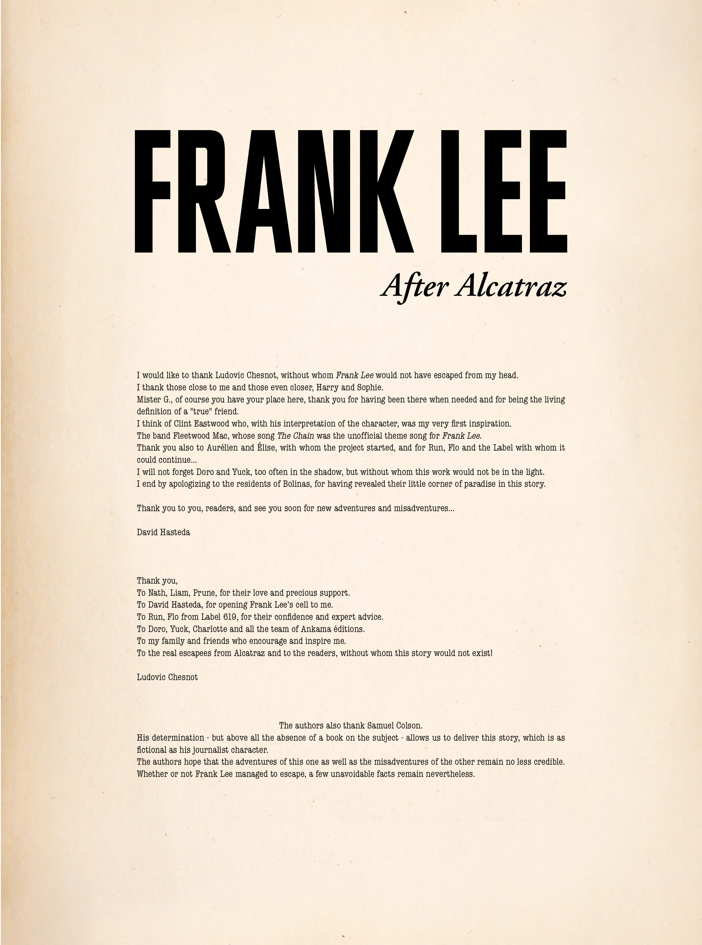 Read online Frank Lee: After Alcatraz comic -  Issue # TPB - 120