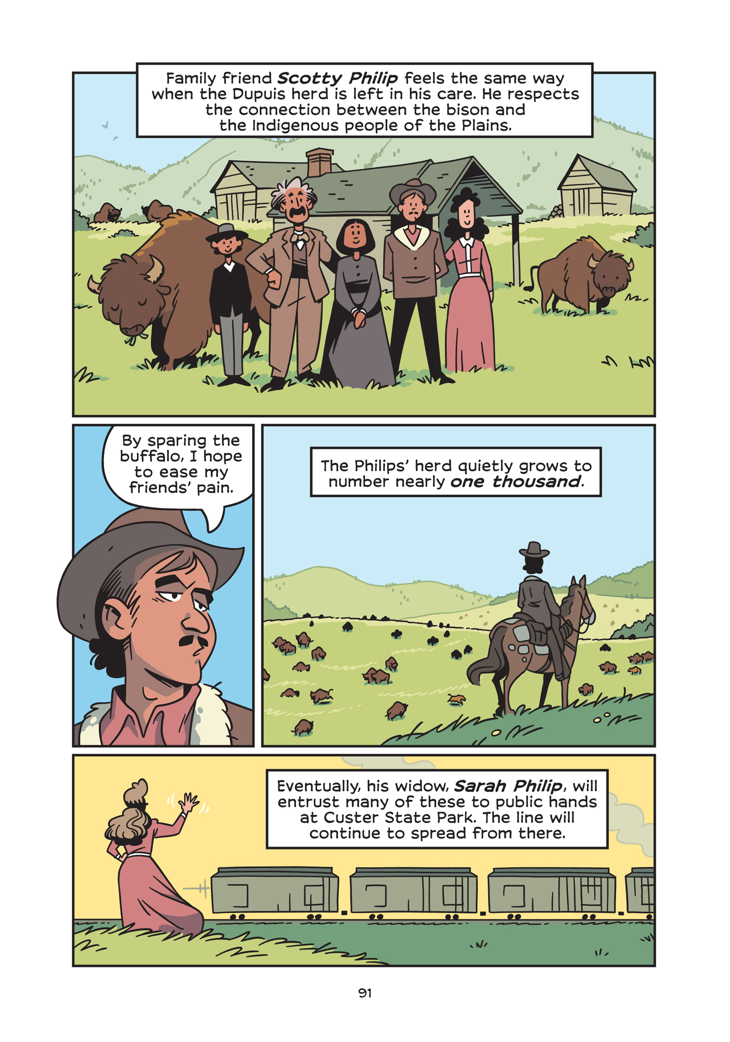 Read online History Comics comic -  Issue # The American Bison - The Buffalos Survival Tale - 97