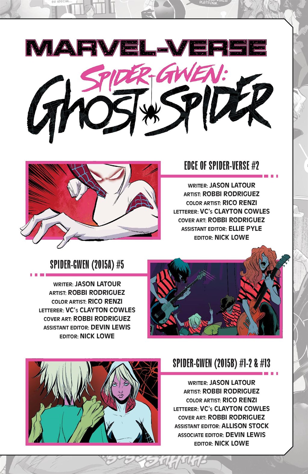 Read online Marvel-Verse Spider-Gwen: Ghost Spider comic -  Issue # TPB - 4