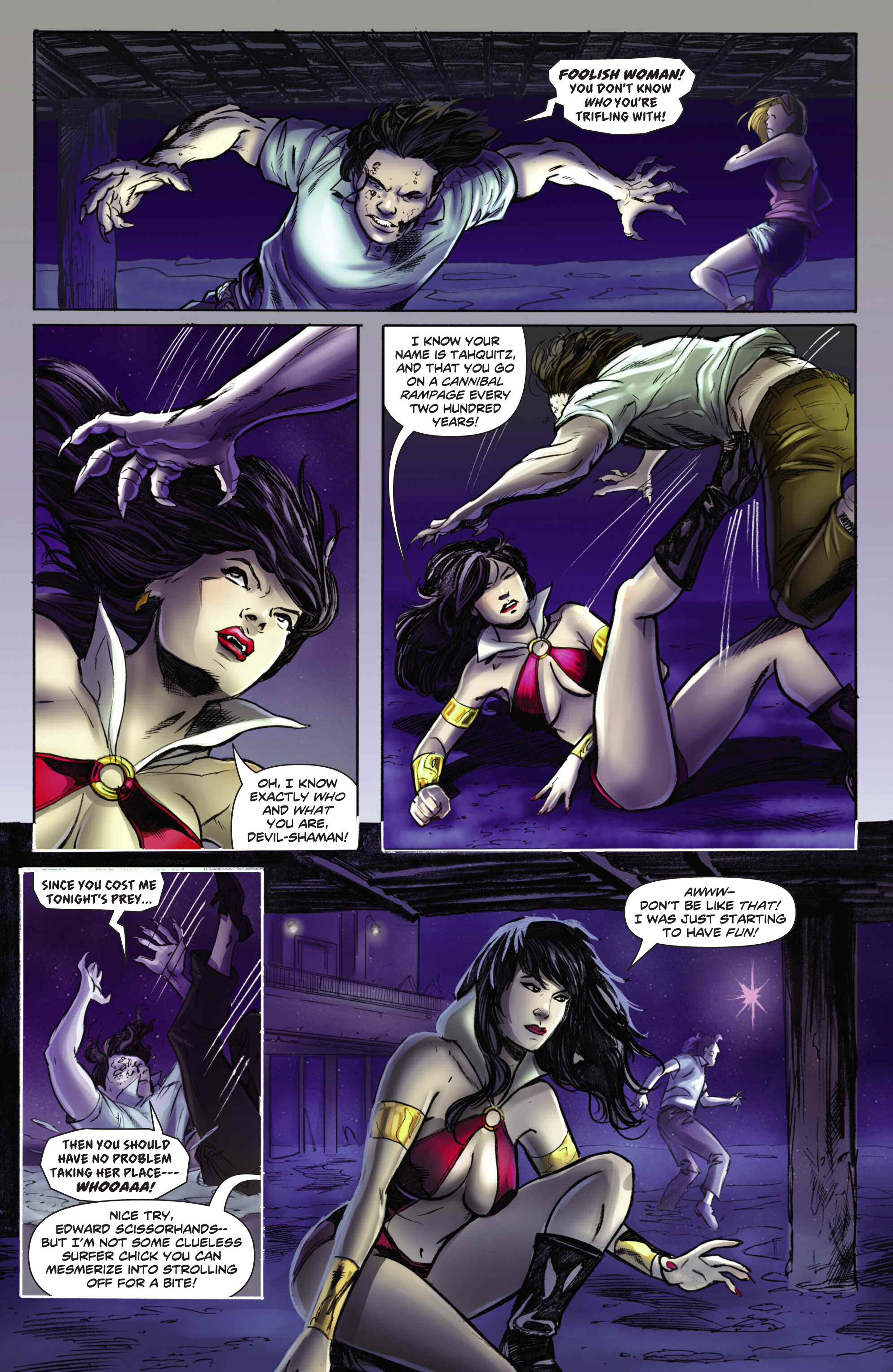 Read online Swords of Sorrow: Vampirella & Jennifer Blood comic -  Issue #1 - 5
