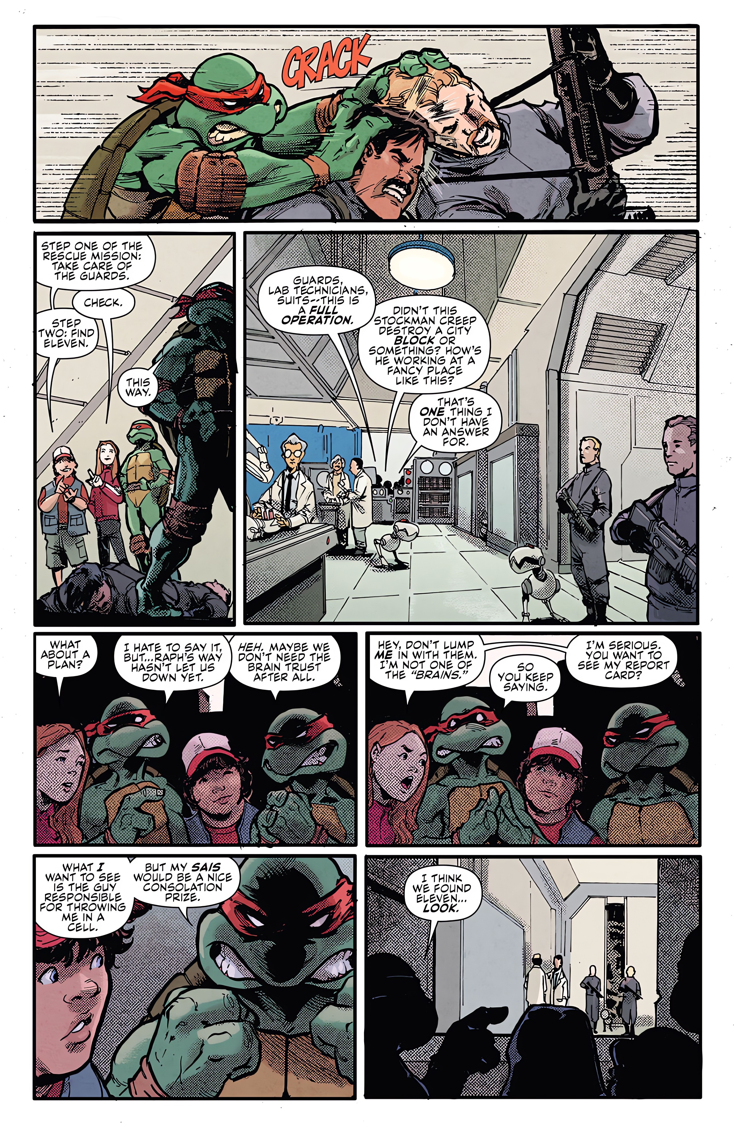 Read online Teenage Mutant Ninja Turtles x Stranger Things comic -  Issue #2 - 9