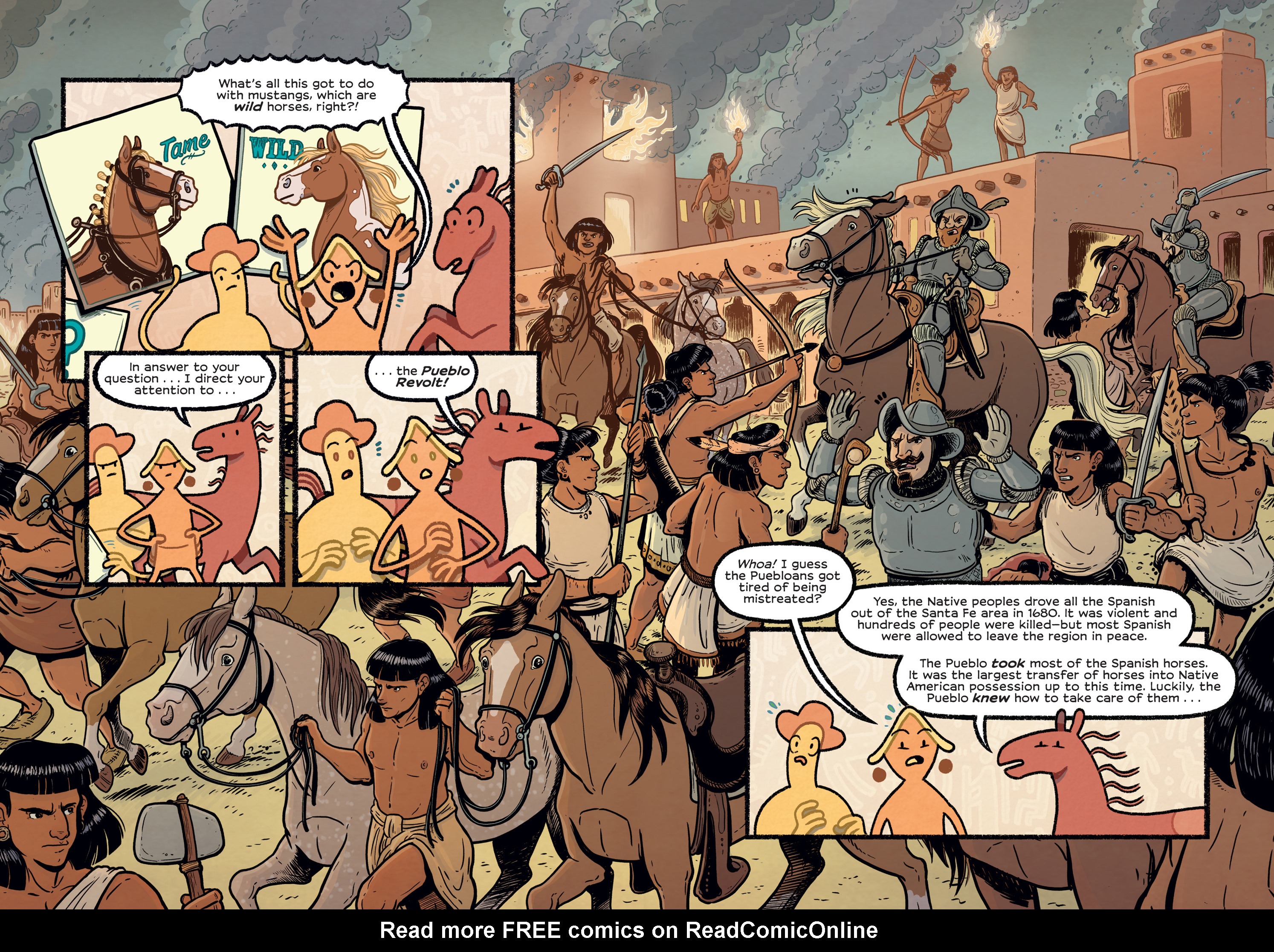 Read online History Comics comic -  Issue # The Wild Mustang - Horses of the American West - 34