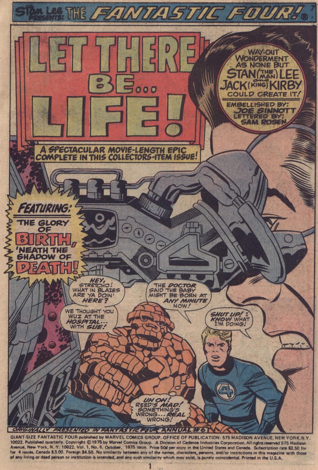 Read online Giant-Size Fantastic Four comic -  Issue #6 - 2