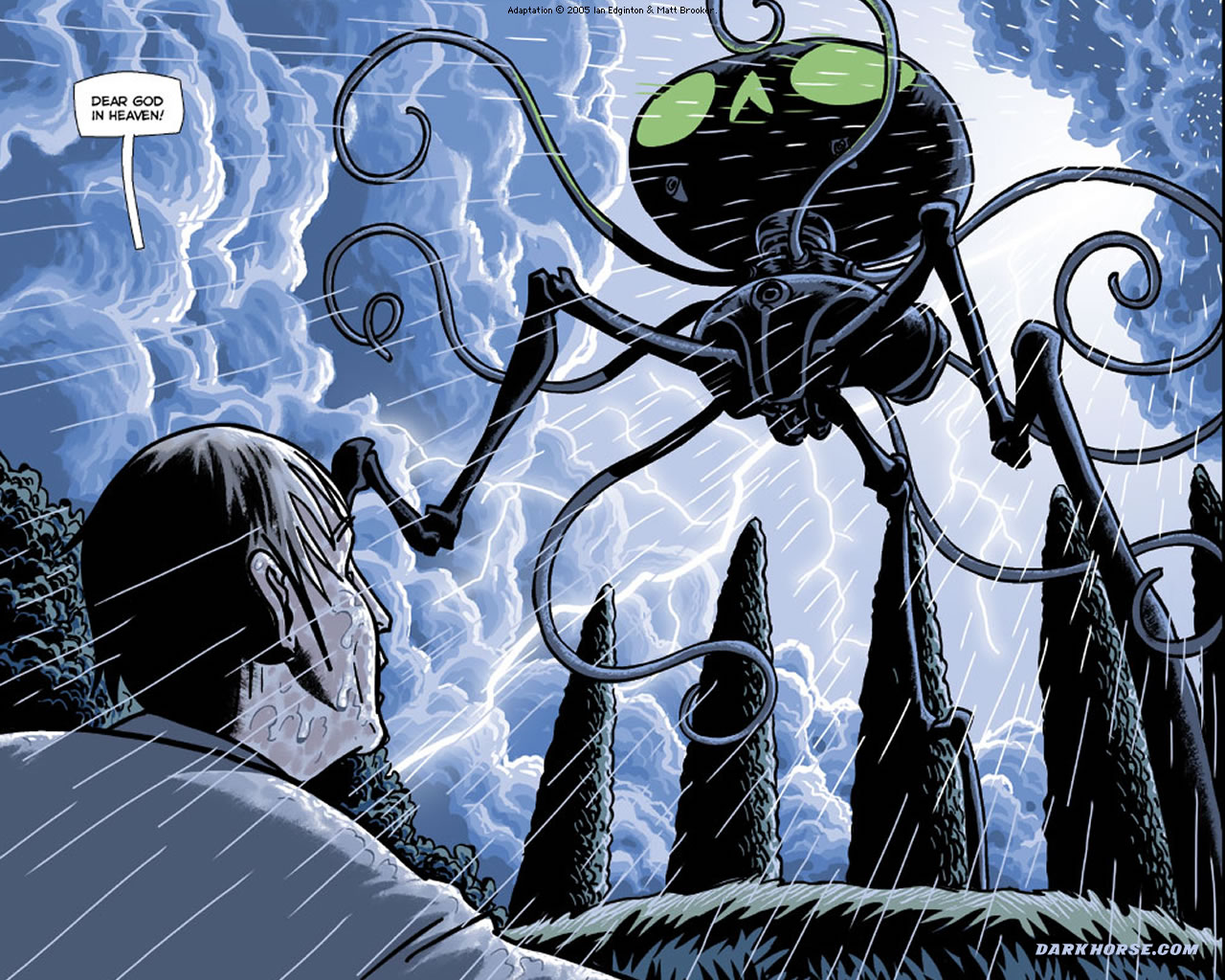 Read online H. G. Wells' The War of the Worlds comic -  Issue # TPB - 129