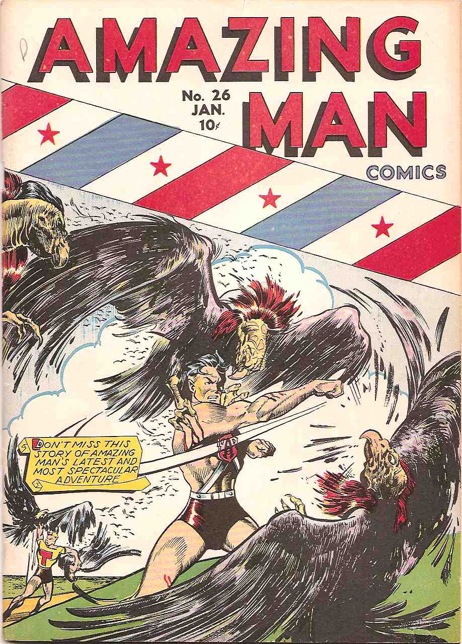 Read online Amazing Man Comics comic -  Issue #26 - 1