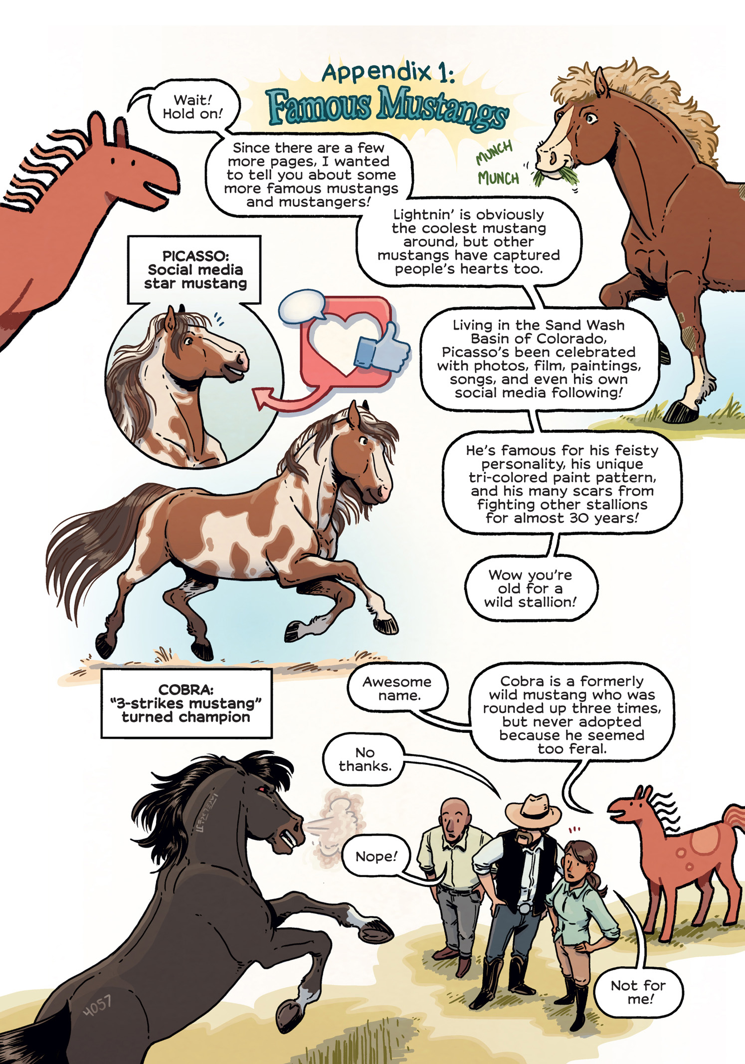 Read online History Comics comic -  Issue # The Wild Mustang - Horses of the American West - 121