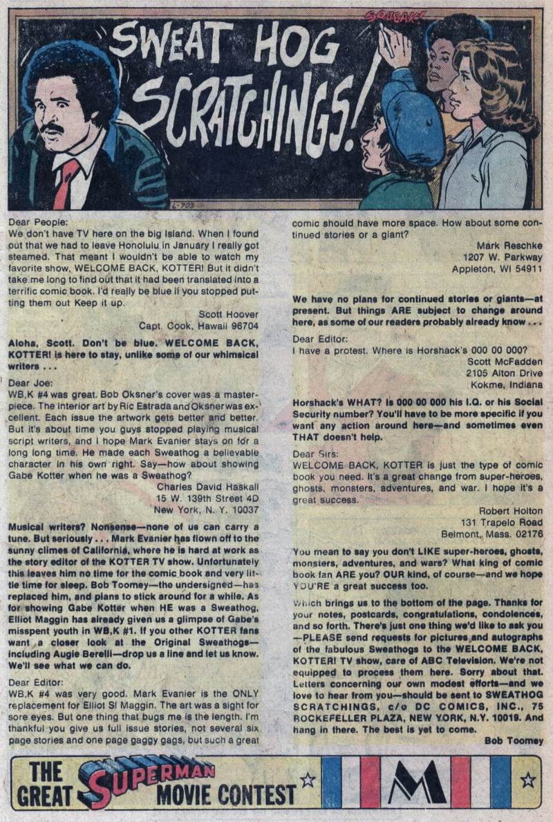 Read online Welcome Back, Kotter comic -  Issue #6 - 19