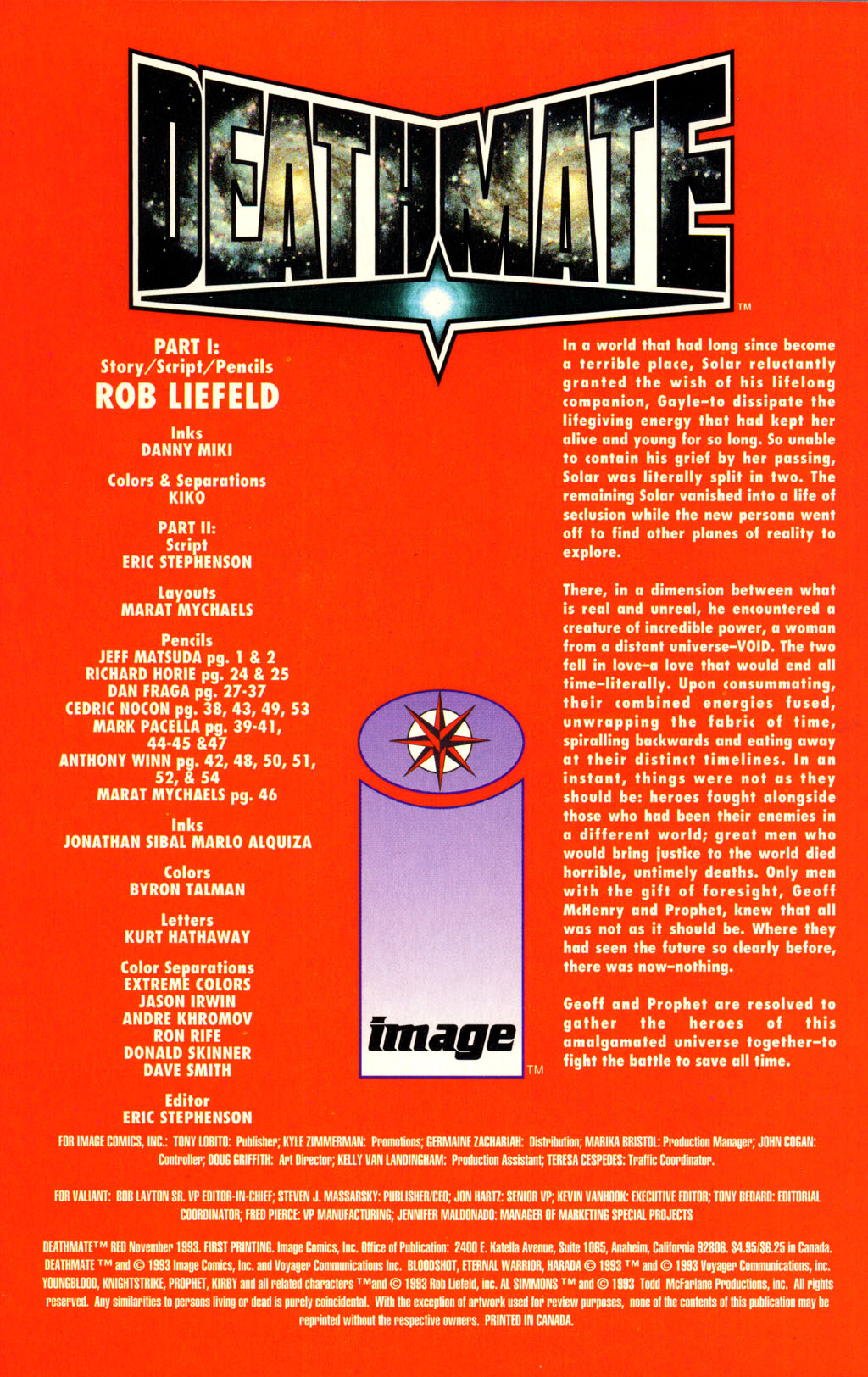 Read online Deathmate comic -  Issue # Proloque - 2
