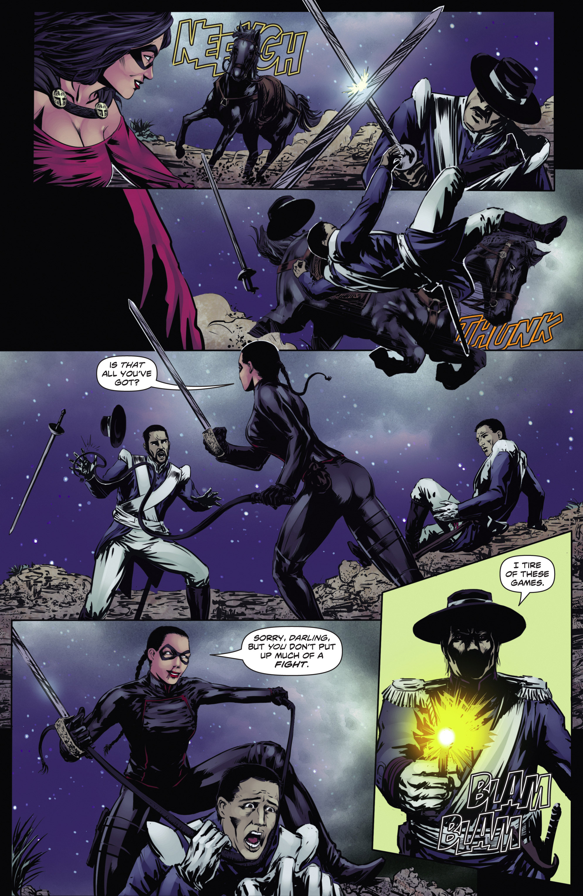 Read online Swords of Sorrow: Black Sparrow & Lady Zorro Special comic -  Issue # Full - 12