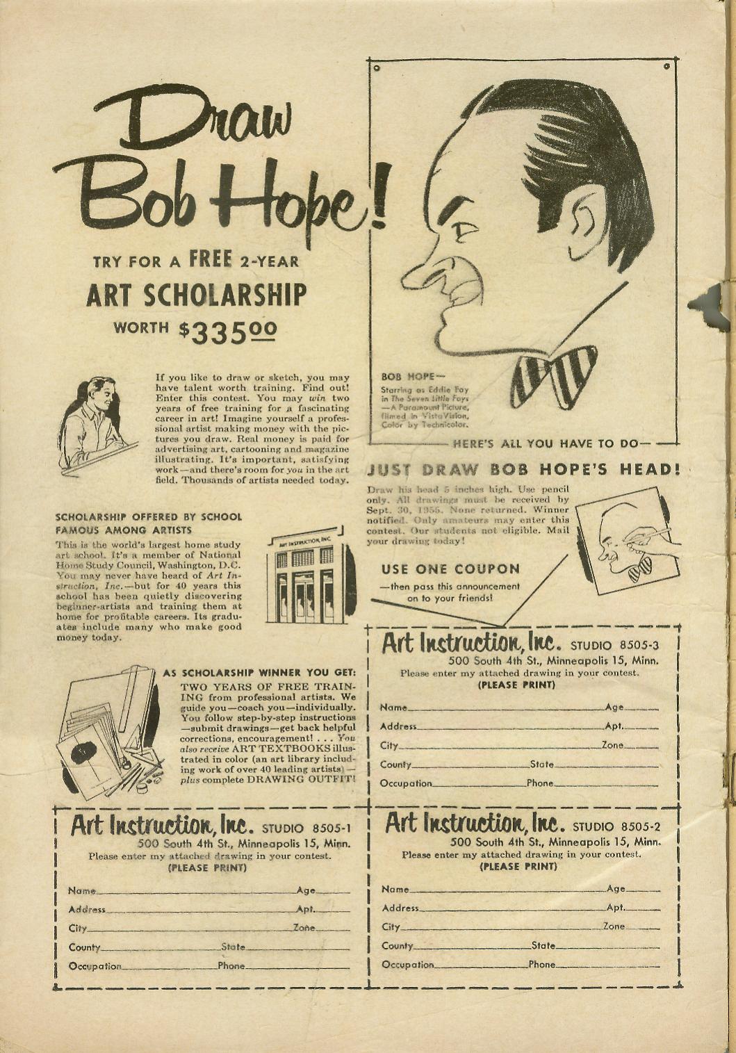 Read online The Adventures of Bob Hope comic -  Issue #35 - 2