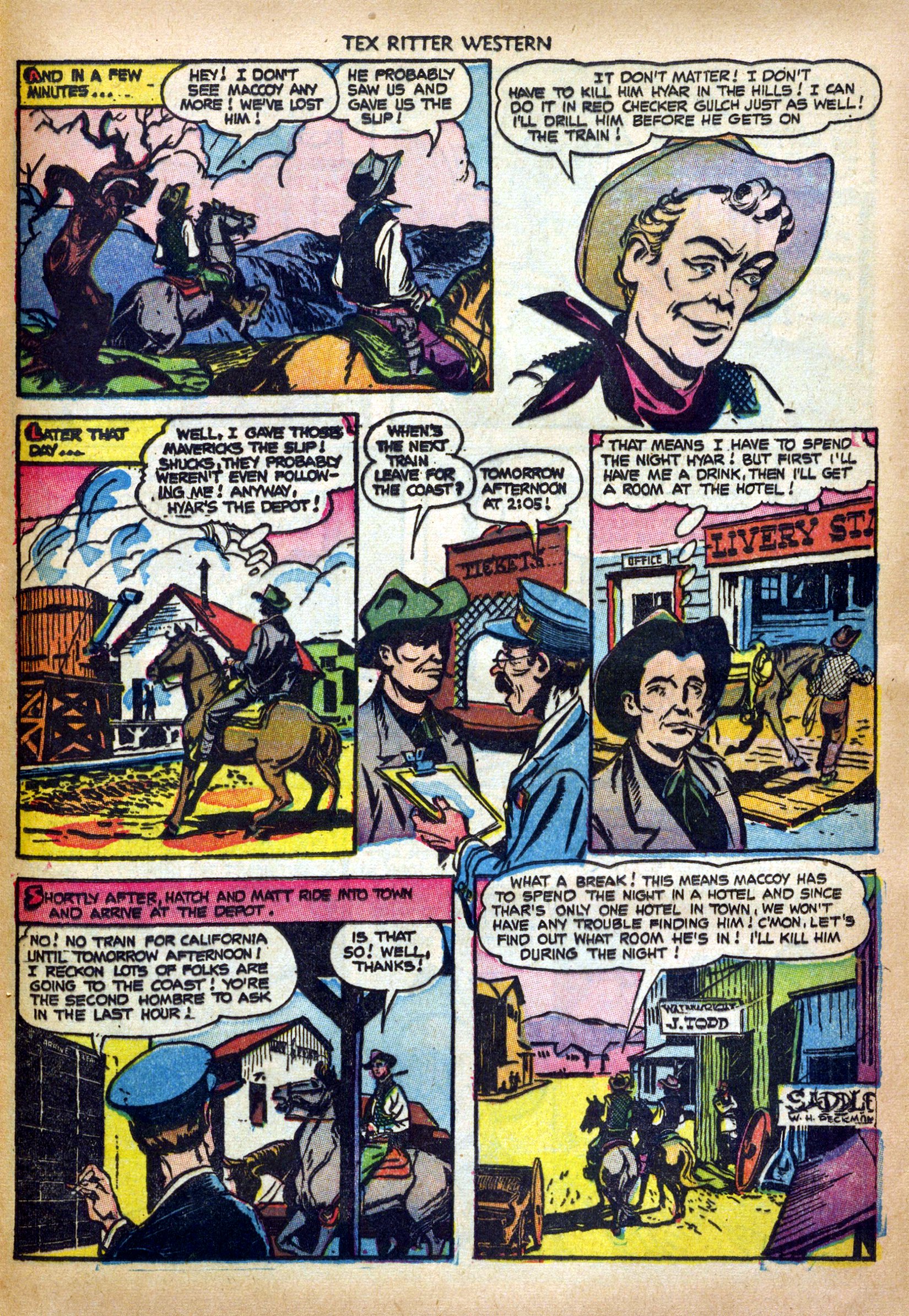 Read online Tex Ritter Western comic -  Issue #19 - 25