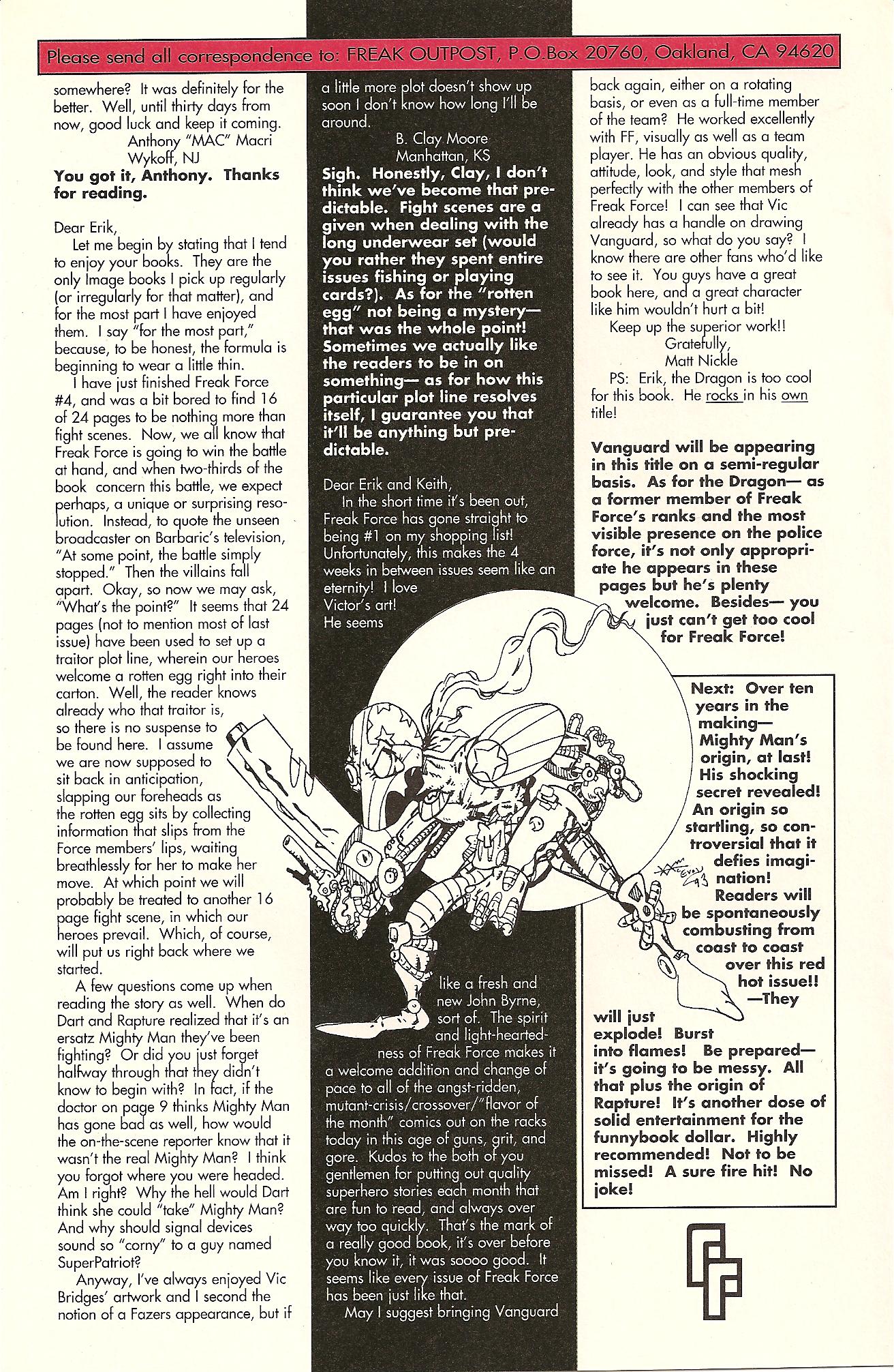 Read online Freak Force (1993) comic -  Issue #5 - 29