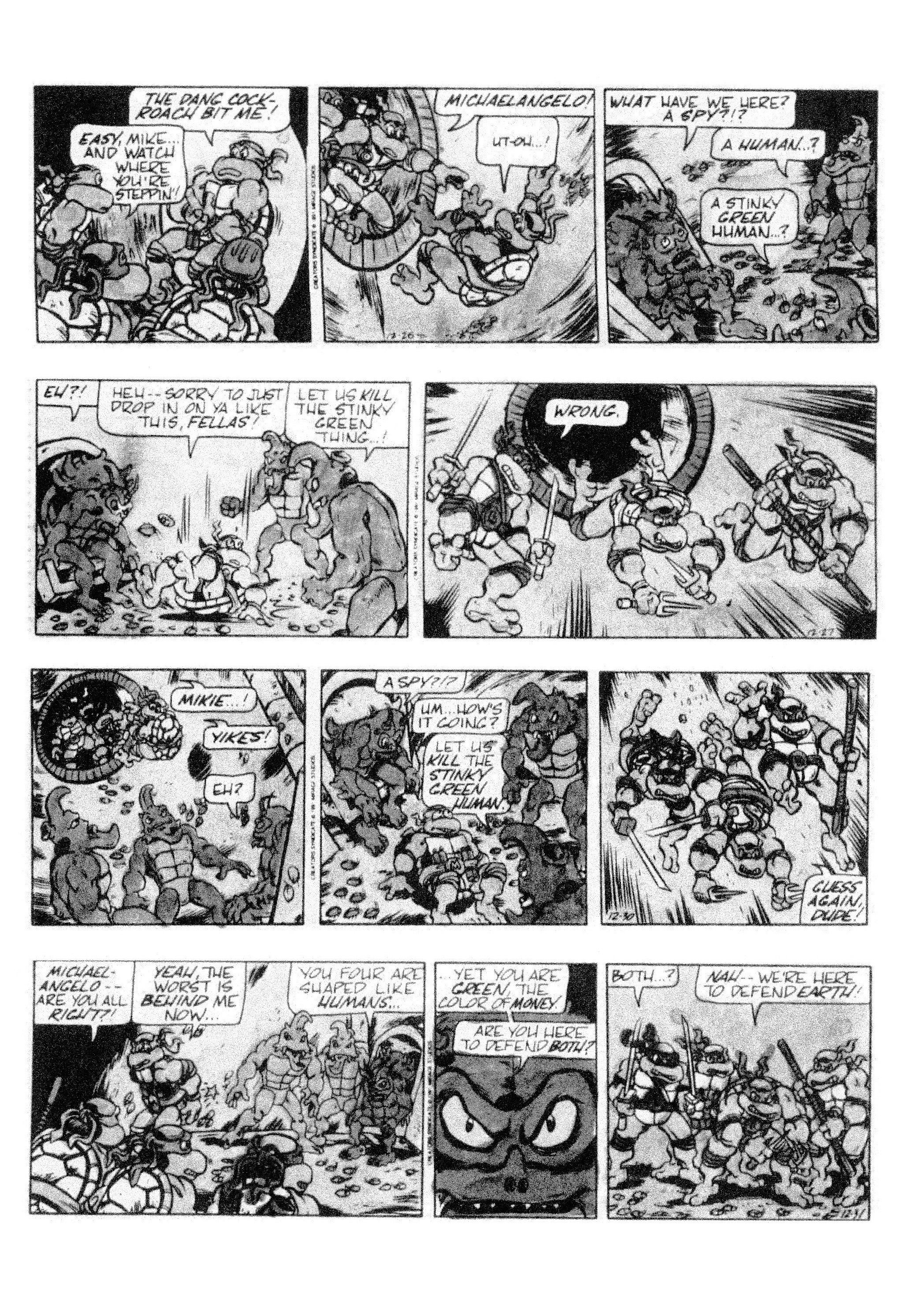 Read online Teenage Mutant Ninja Turtles: Complete Newspaper Daily Comic Strip Collection comic -  Issue # TPB 2 (Part 1) - 83