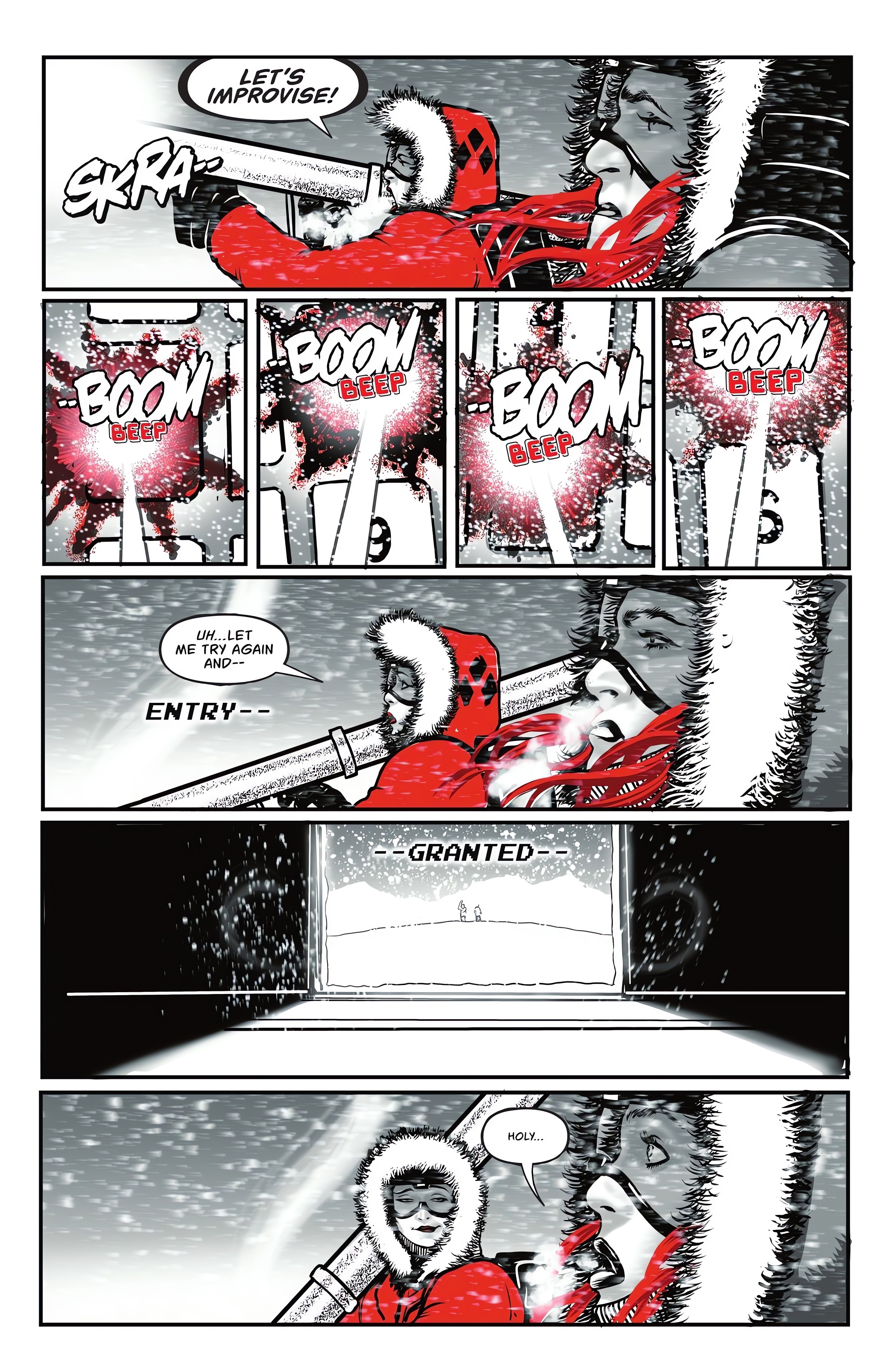 Read online Harley Quinn: Black   White   Redder comic -  Issue #1 - 7
