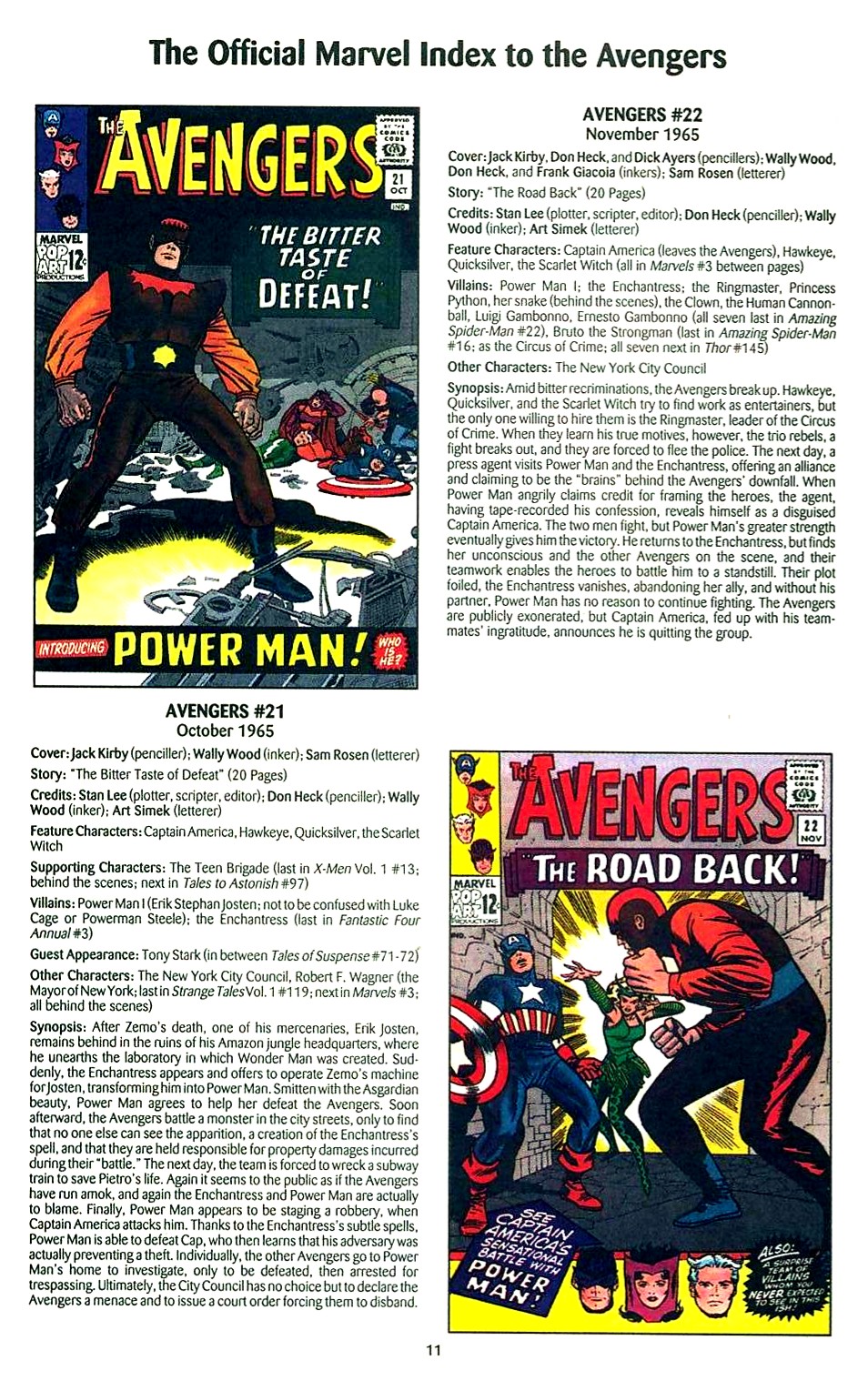 Read online The Official Marvel Index to the Avengers comic -  Issue #1 - 13