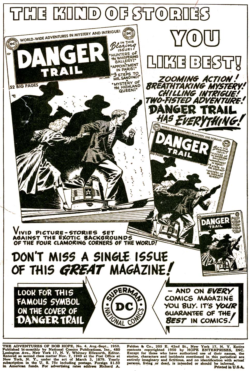 Read online The Adventures of Bob Hope comic -  Issue #4 - 2