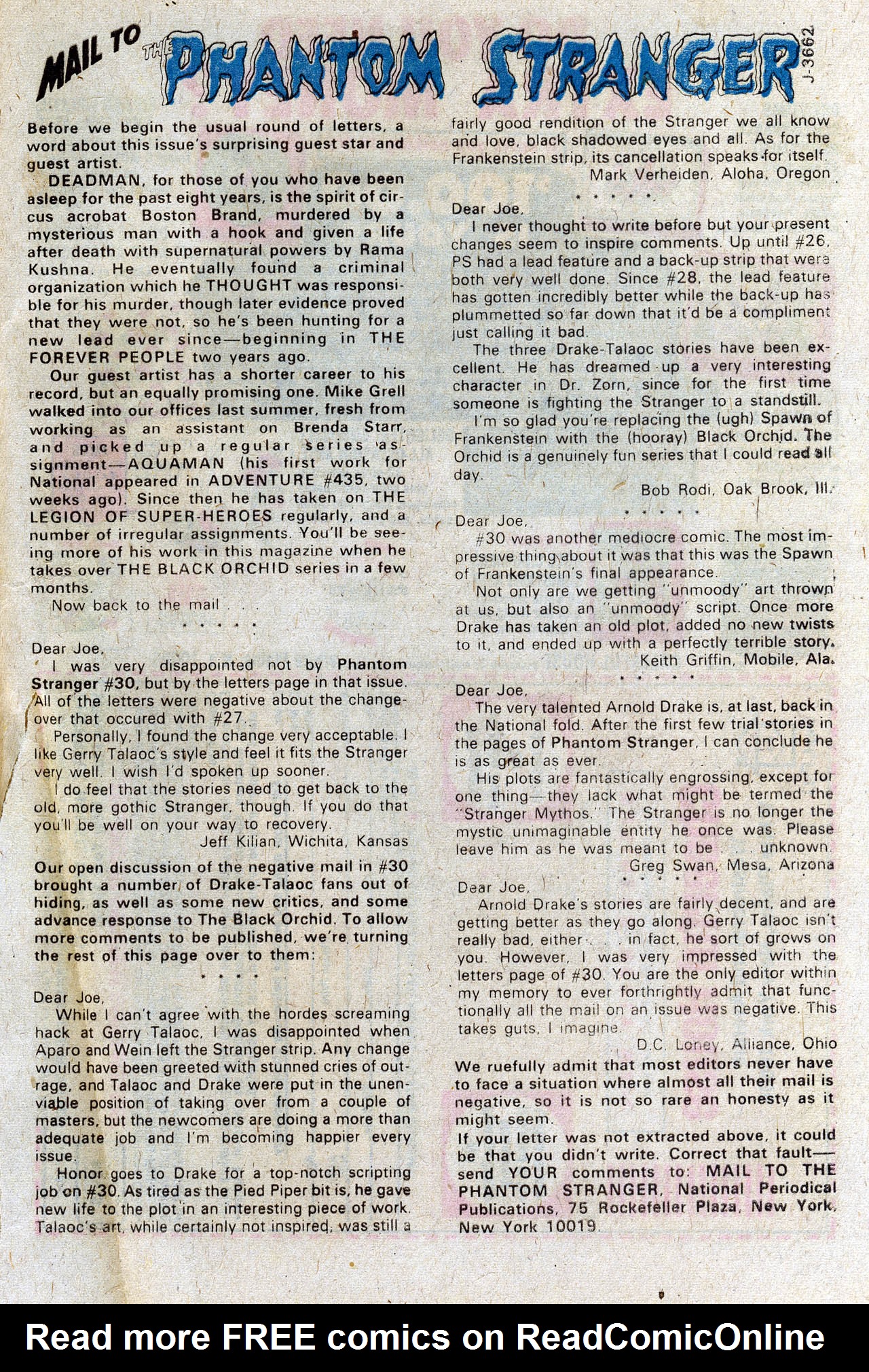 Read online The Phantom Stranger (1969) comic -  Issue #33 - 33