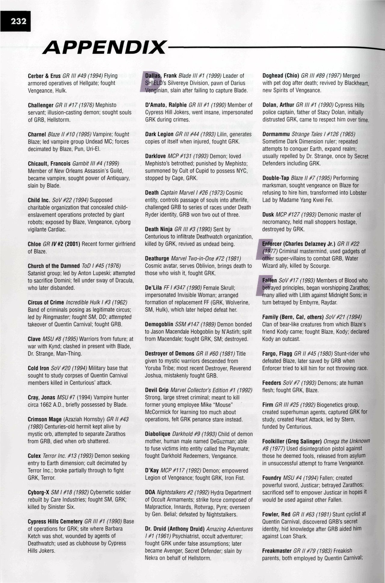 Read online Marvel Encyclopedia comic -  Issue # TPB 5 - 235