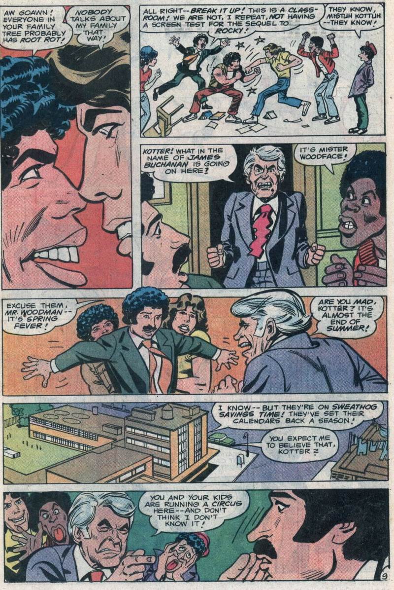 Read online Welcome Back, Kotter comic -  Issue #9 - 10