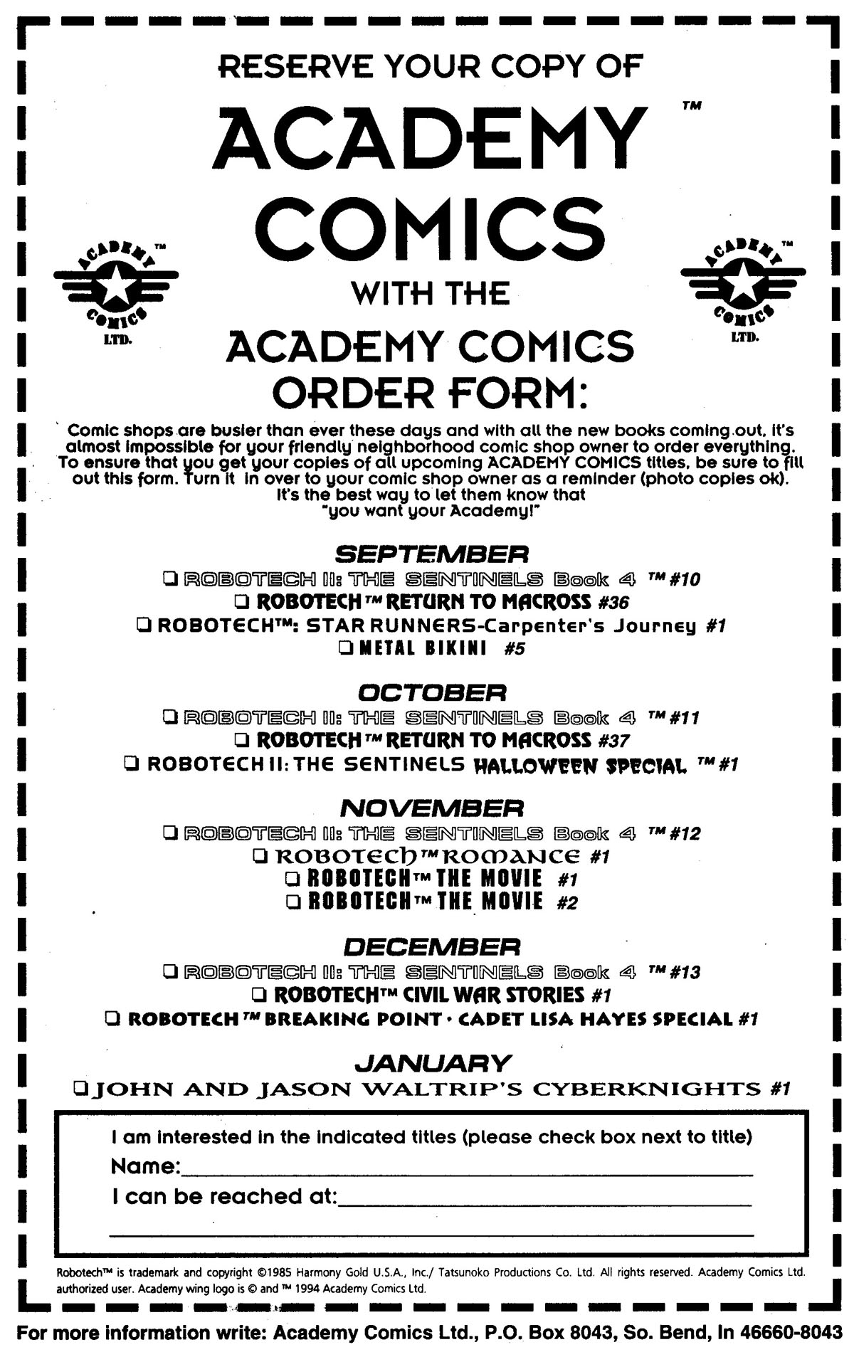 Read online Robotech: Romance comic -  Issue # Full - 34