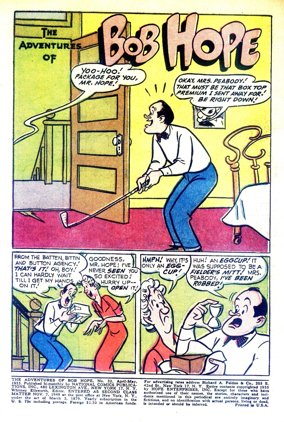 Read online The Adventures of Bob Hope comic -  Issue #32 - 3