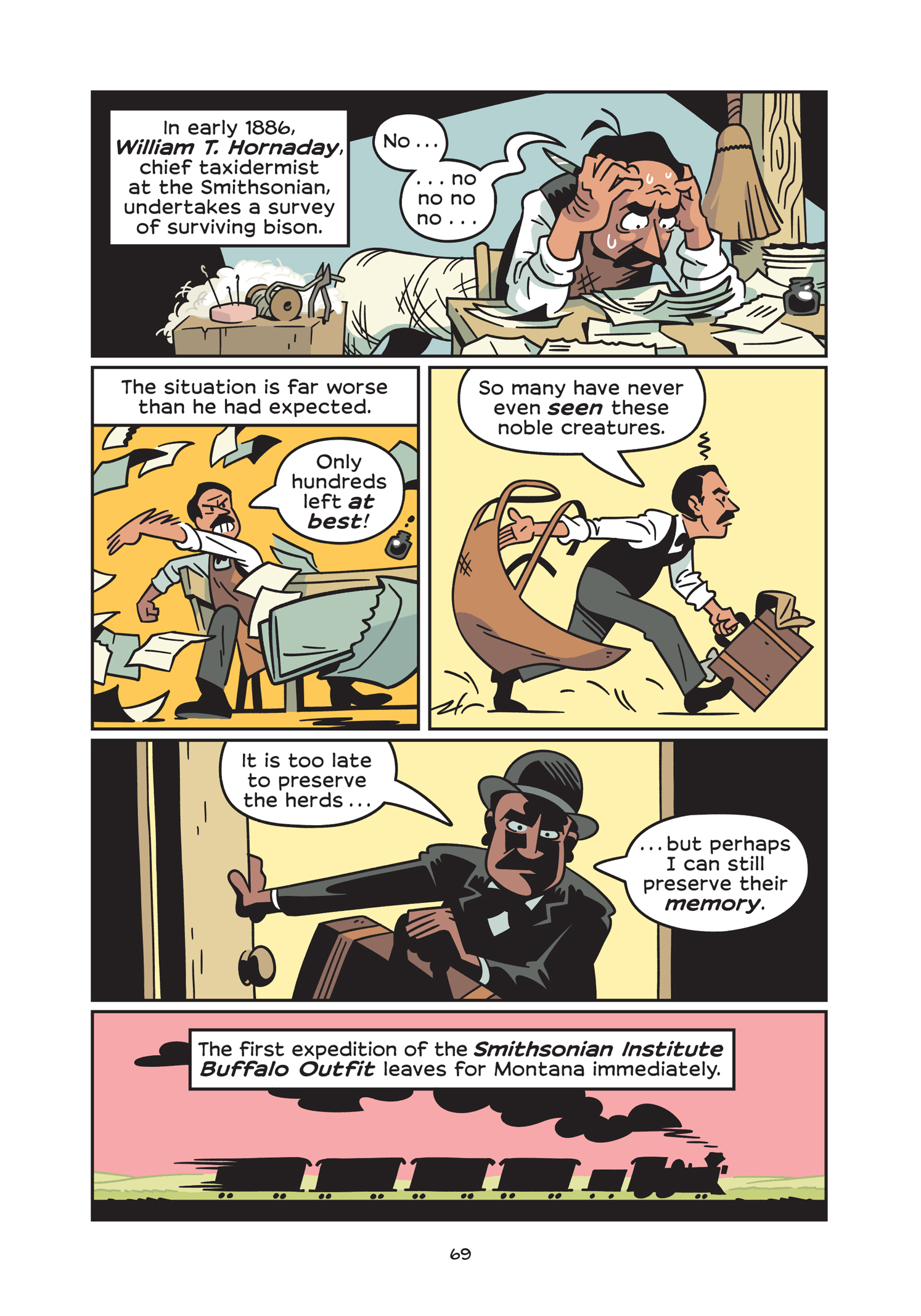 Read online History Comics comic -  Issue # The American Bison - The Buffalos Survival Tale - 75