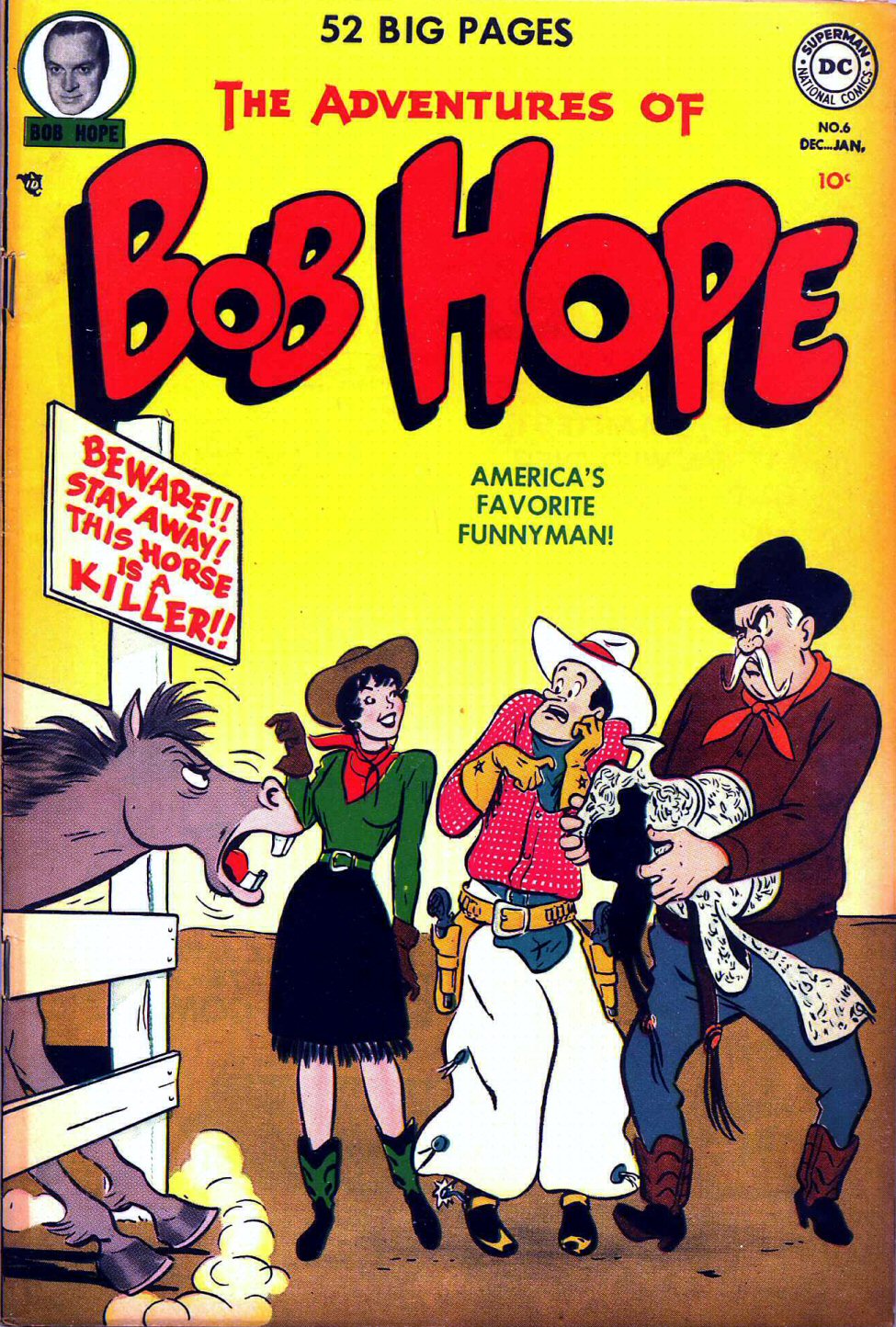 Read online The Adventures of Bob Hope comic -  Issue #6 - 1