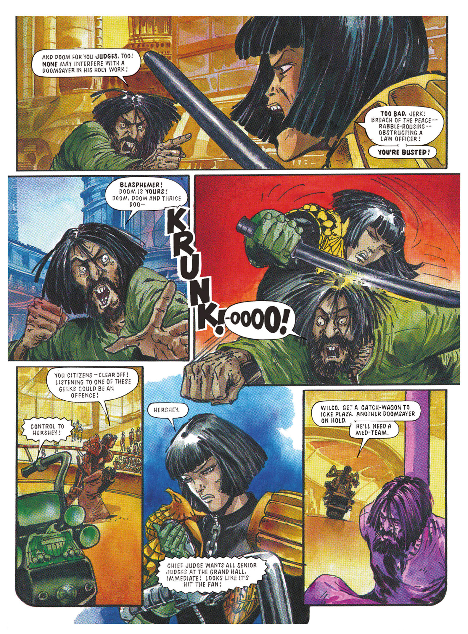 Read online Essential Judge Dredd: Judgement Day comic -  Issue # TPB - 35