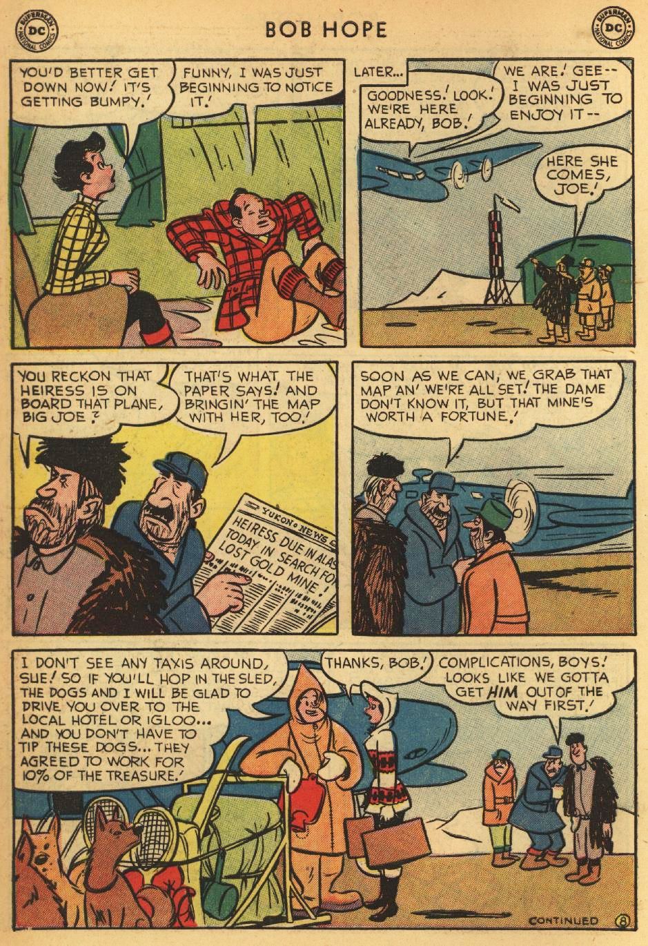 Read online The Adventures of Bob Hope comic -  Issue #17 - 10