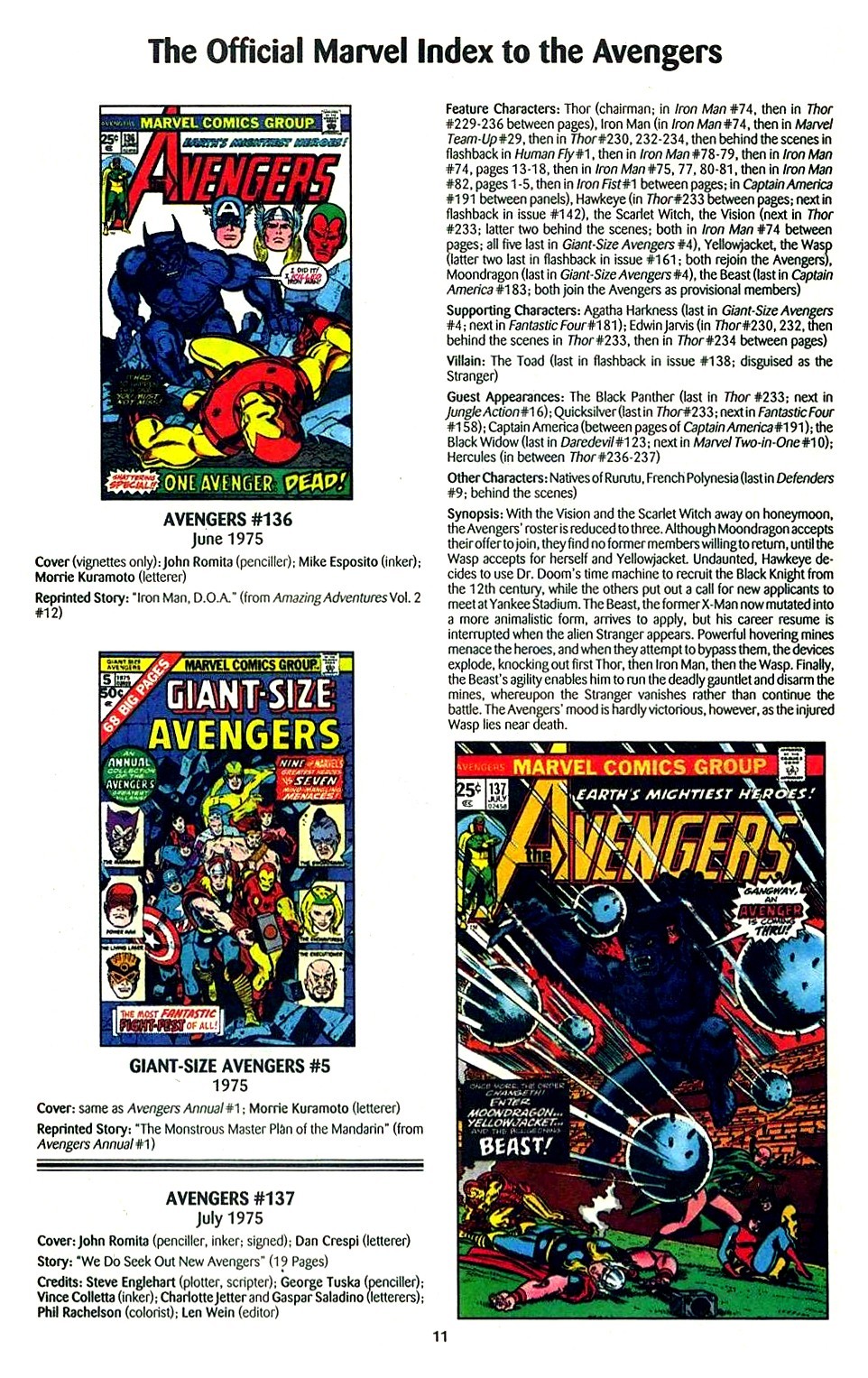 Read online The Official Marvel Index to the Avengers comic -  Issue #3 - 13