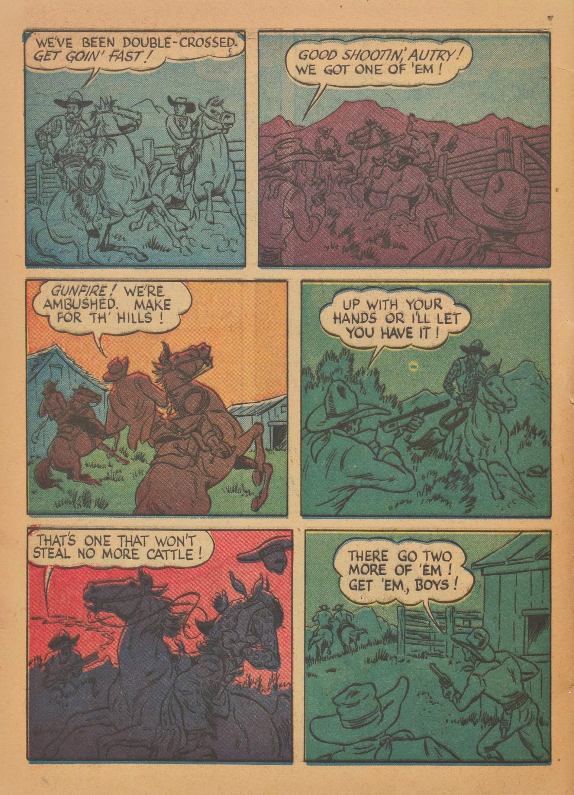 Read online Gene Autry Comics comic -  Issue #6 - 52